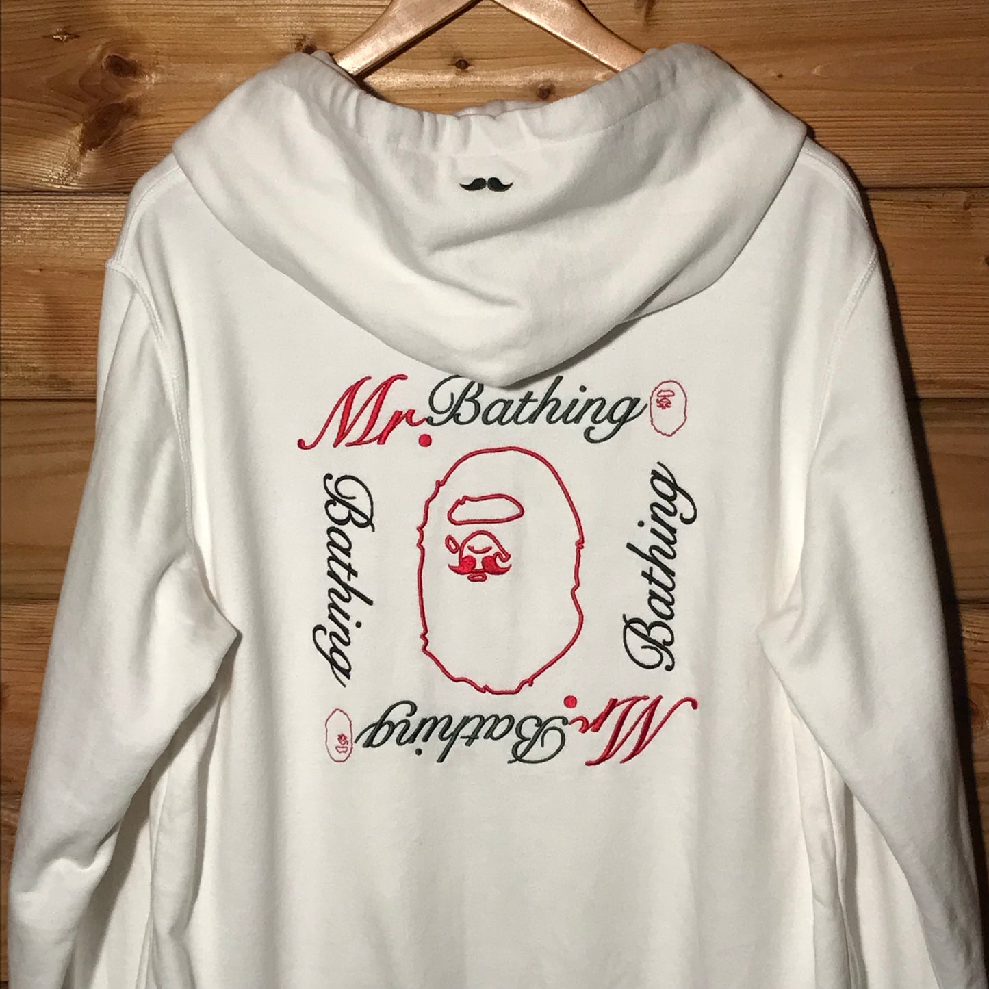 Bape, Mr Bathing Ape Spellout zip up hoodie