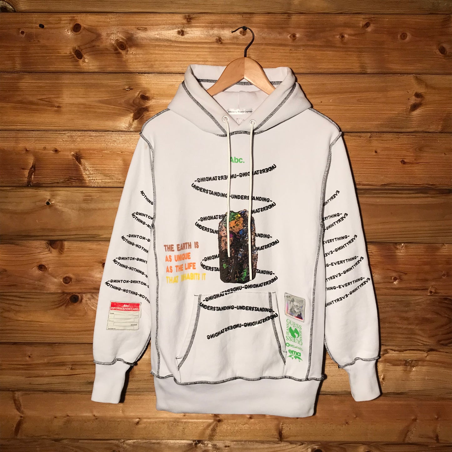 Advisory Board Crystals x Guess Jeans Planet Saving Information hoodie