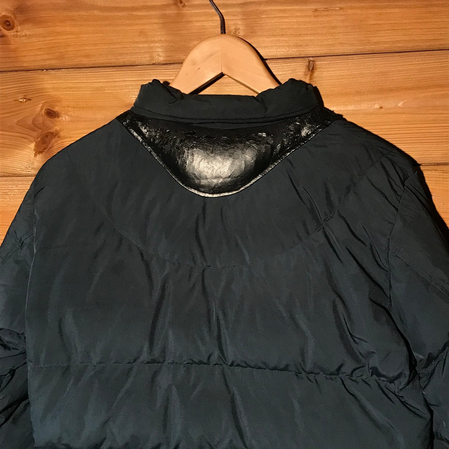 Undercover x Uniqlo Leather Panelled puffer jacket
