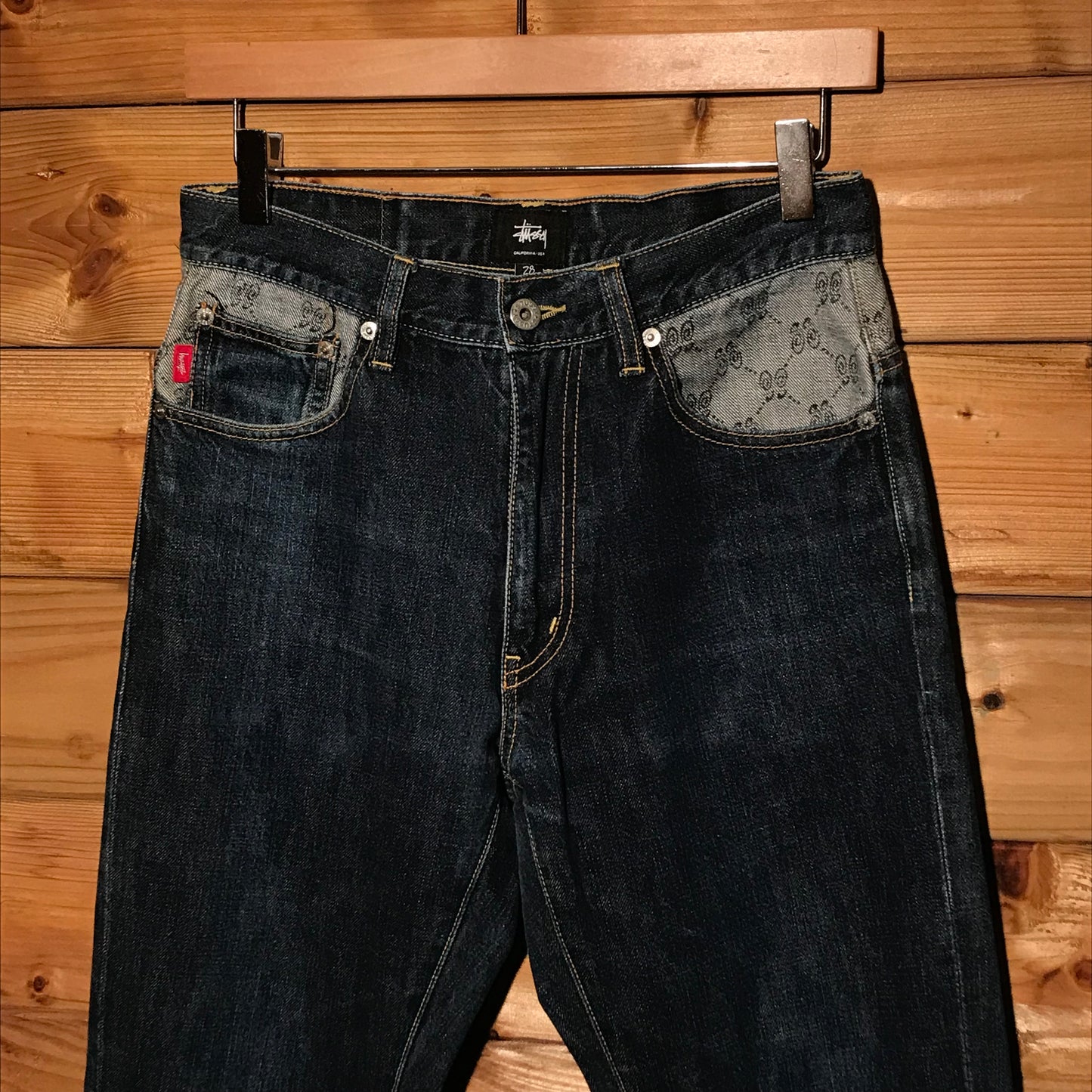 Stüssy Rough And Rugged Link Monogram Waist denim jeans