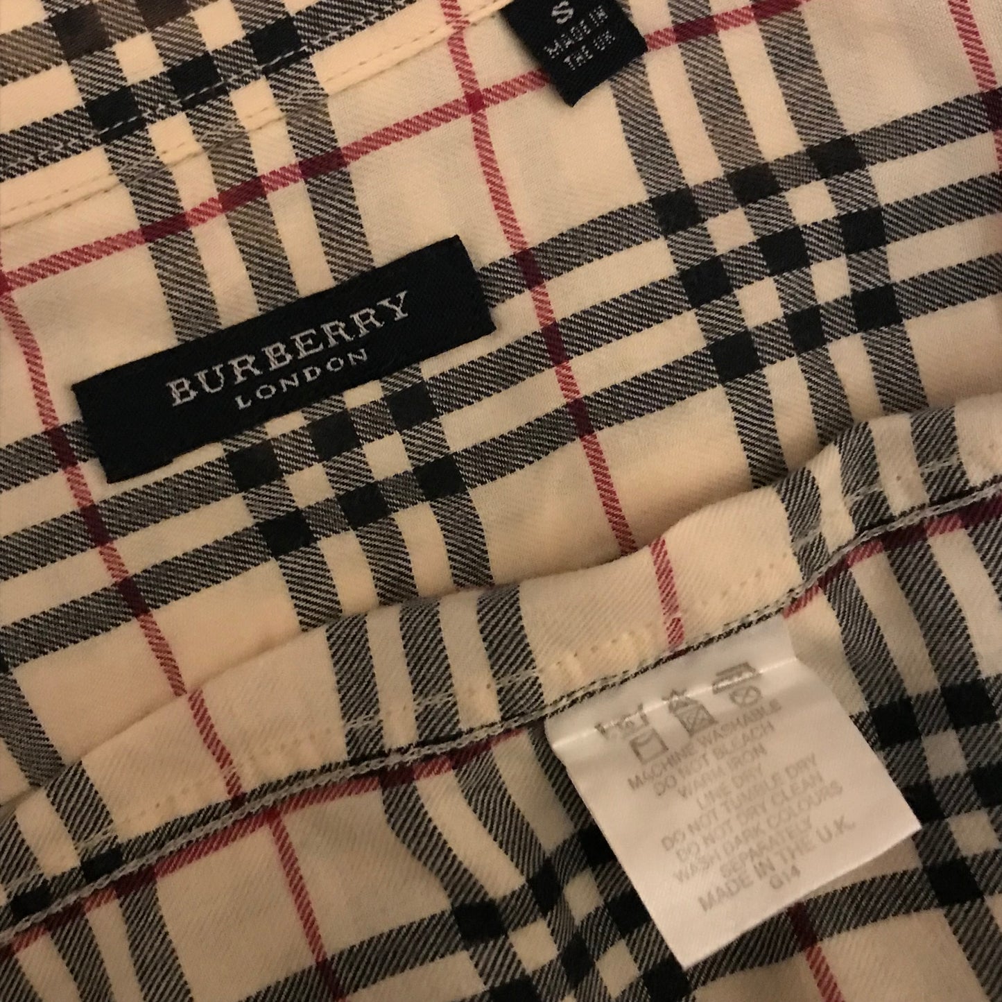 Burberry Nova Check Pattern short sleeve button up shirt