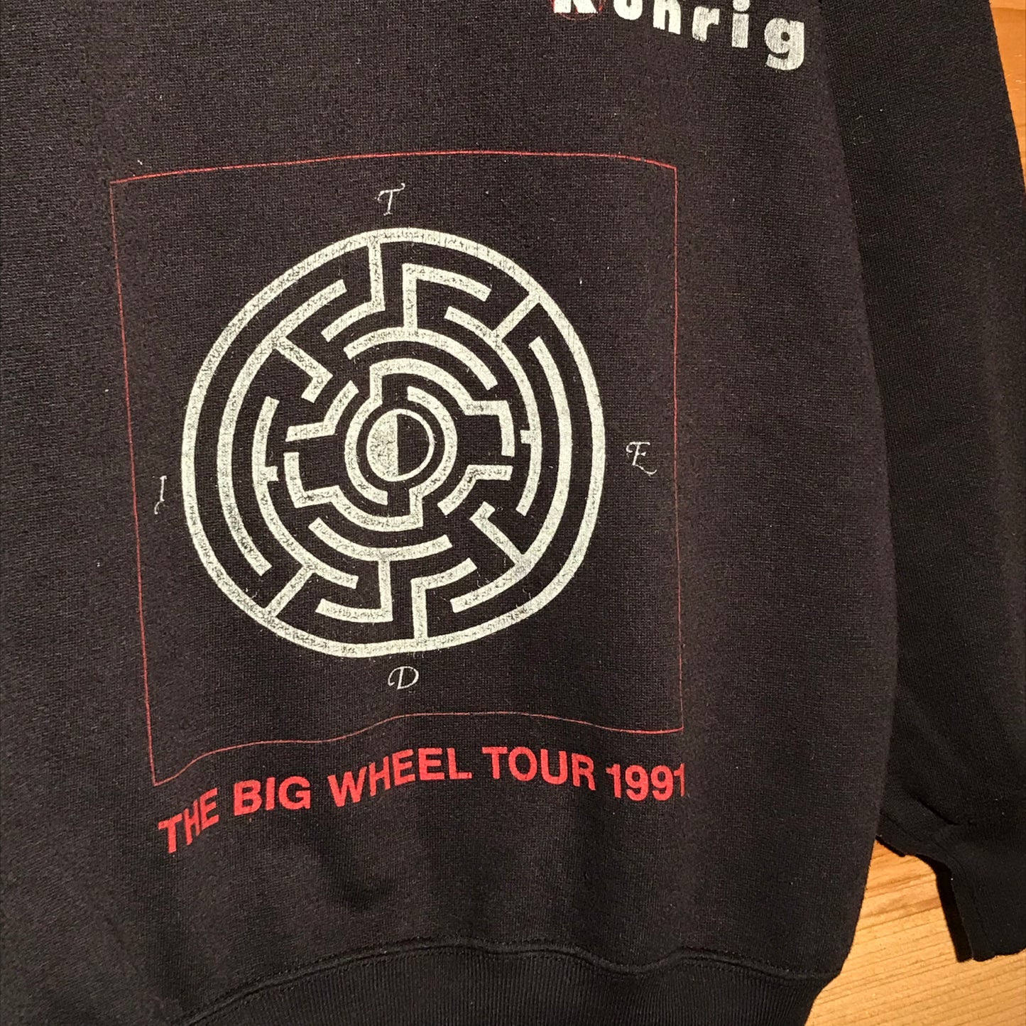 1991 Runrig The Big Wheel Tour sweatshirt