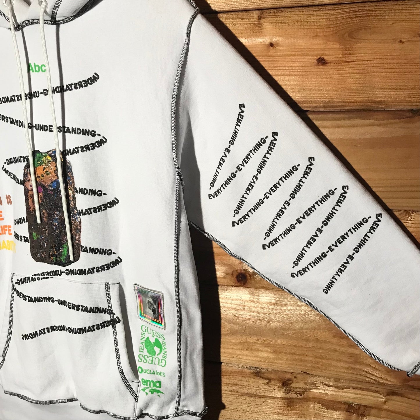 Advisory Board Crystals x Guess Jeans Planet Saving Information hoodie