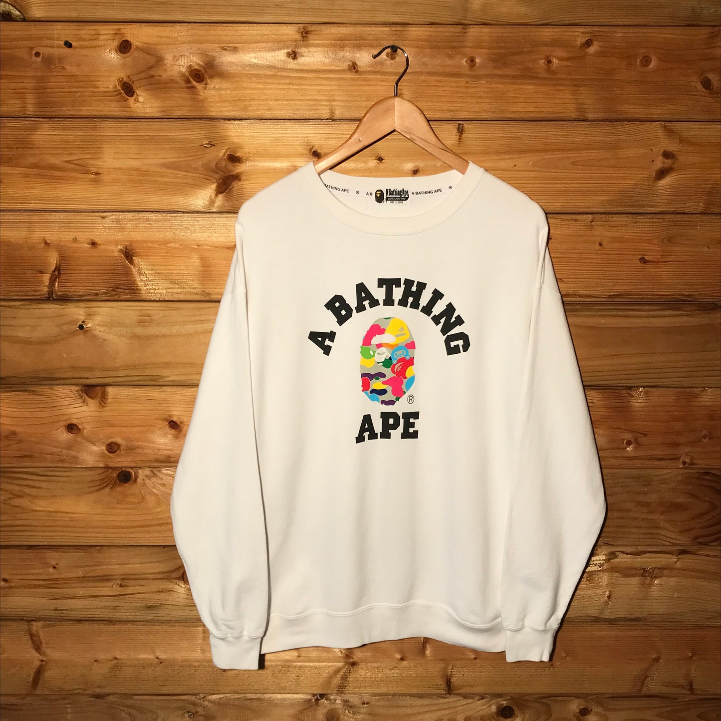 Bape, A Bathing Ape College Multi Camo sweatshirt