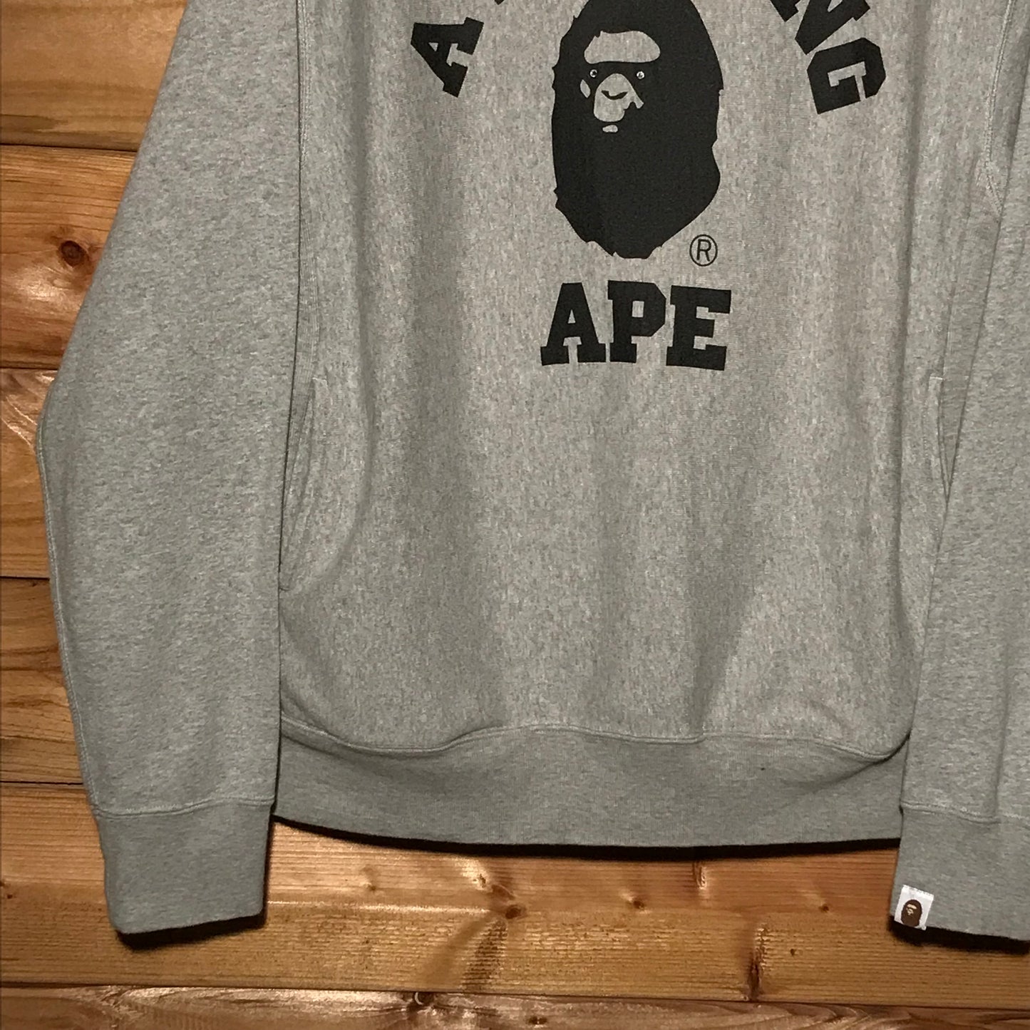 Bape, A Bathing Ape Swarovski Eyes College Spellout hoodie