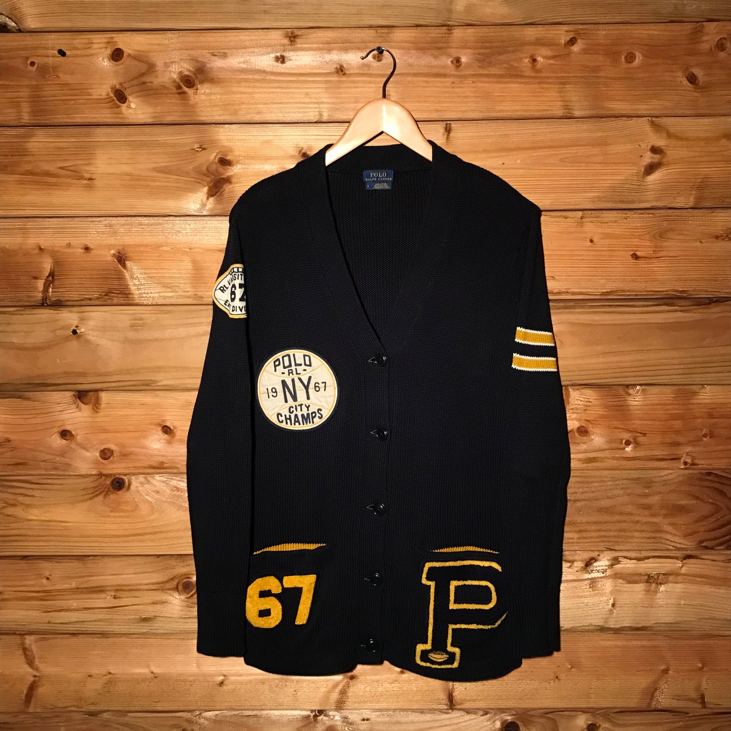 Polo Ralph Lauren NY Varsity Team knit cardigan