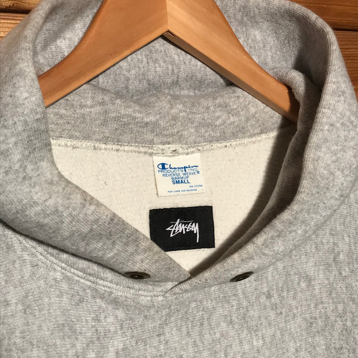 Stüssy x Champion Chenille Script hoodie