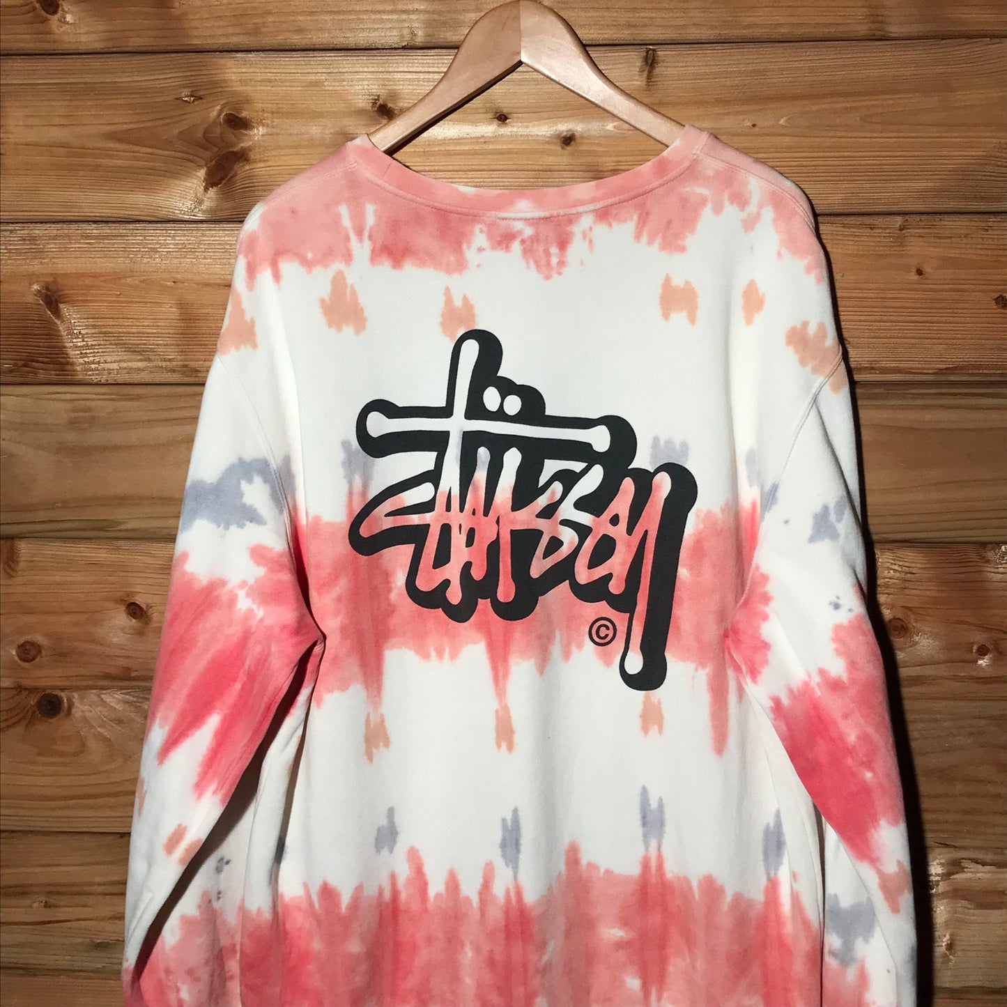 Stüssy Double Script Dye Pattern sweatshirt