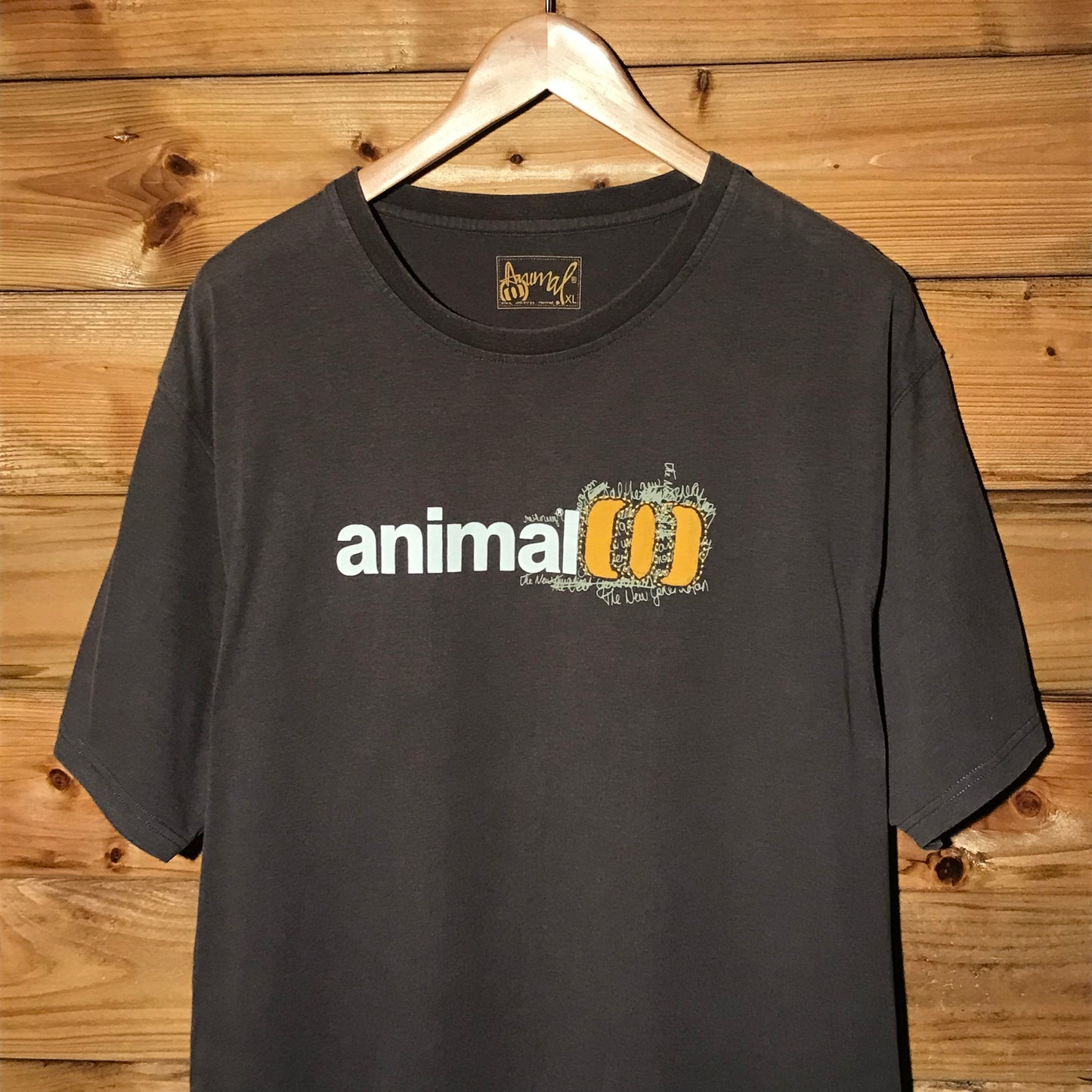 Animal Scribbled Centre Spellout t shirt