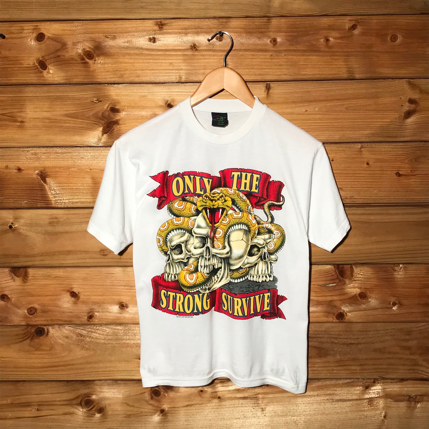 1991 Air Waves Only The Strong Survive t shirt