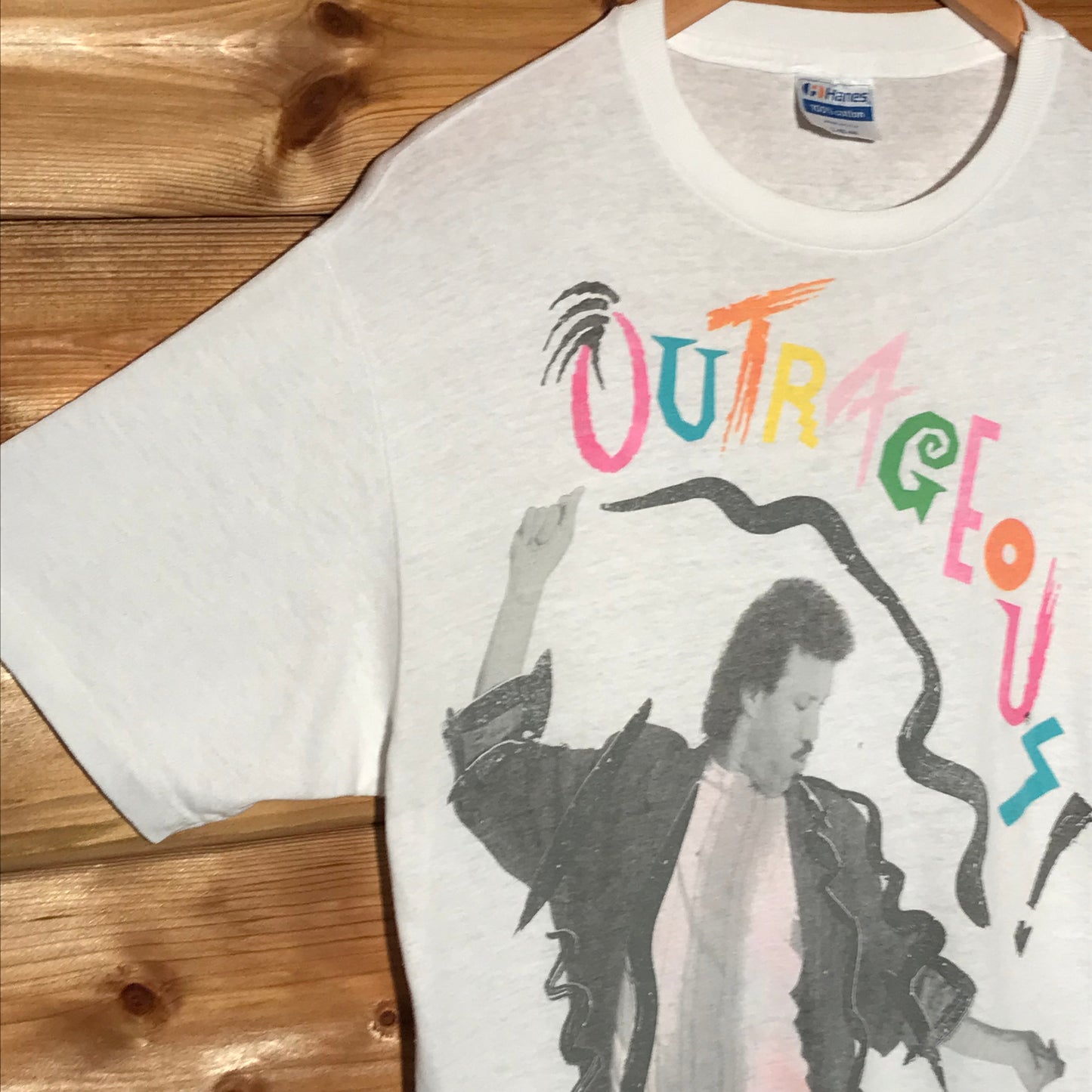 1986 Lionel Richie Outrageous Tour t shirt