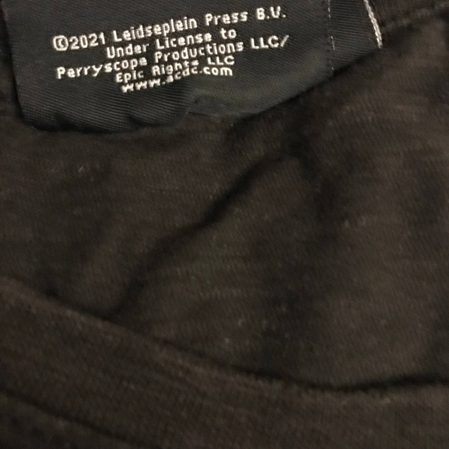 2021 AC/DC Back In Black t shirt