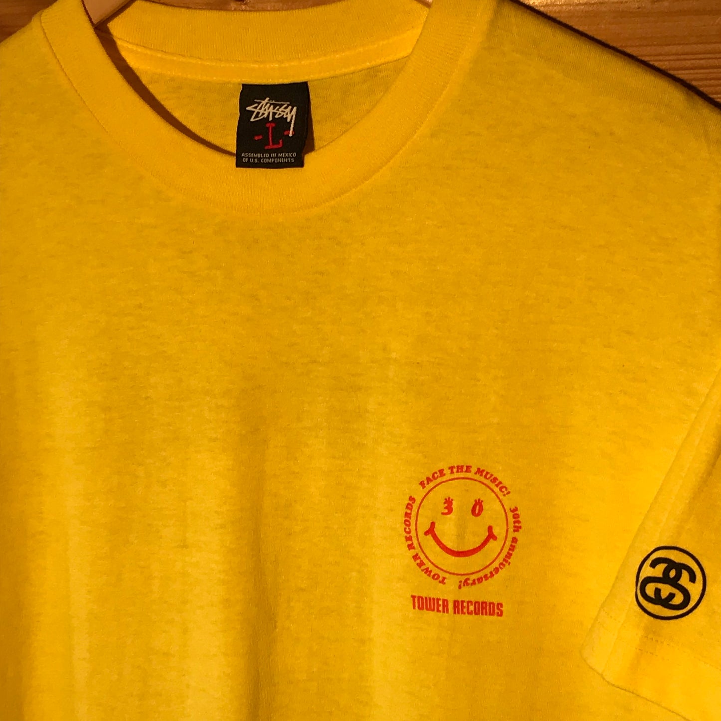 2010 Stüssy x Tower Records 30th Anniversary NMNL t shirt