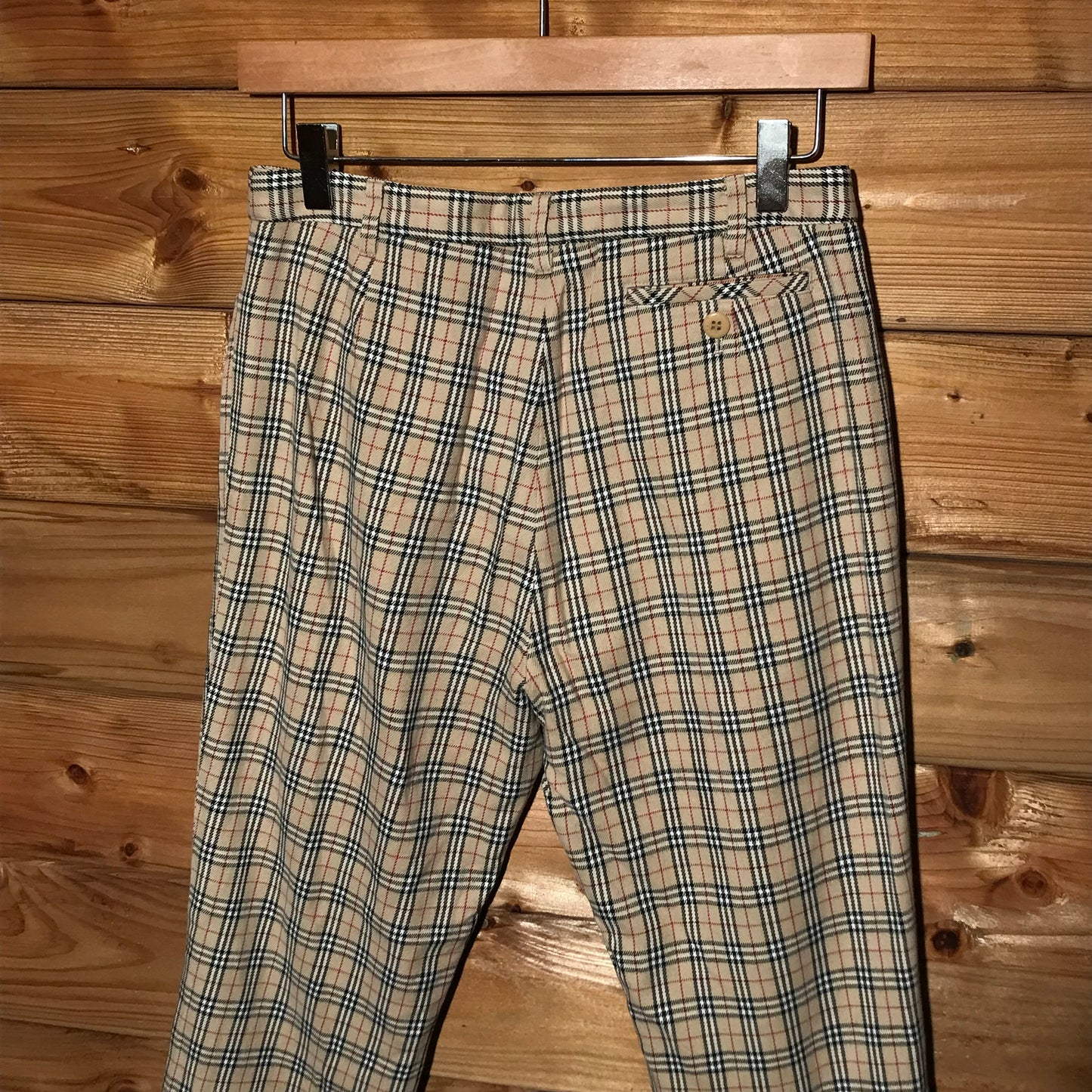 Burberry Nova Check Pattern golf style trousers