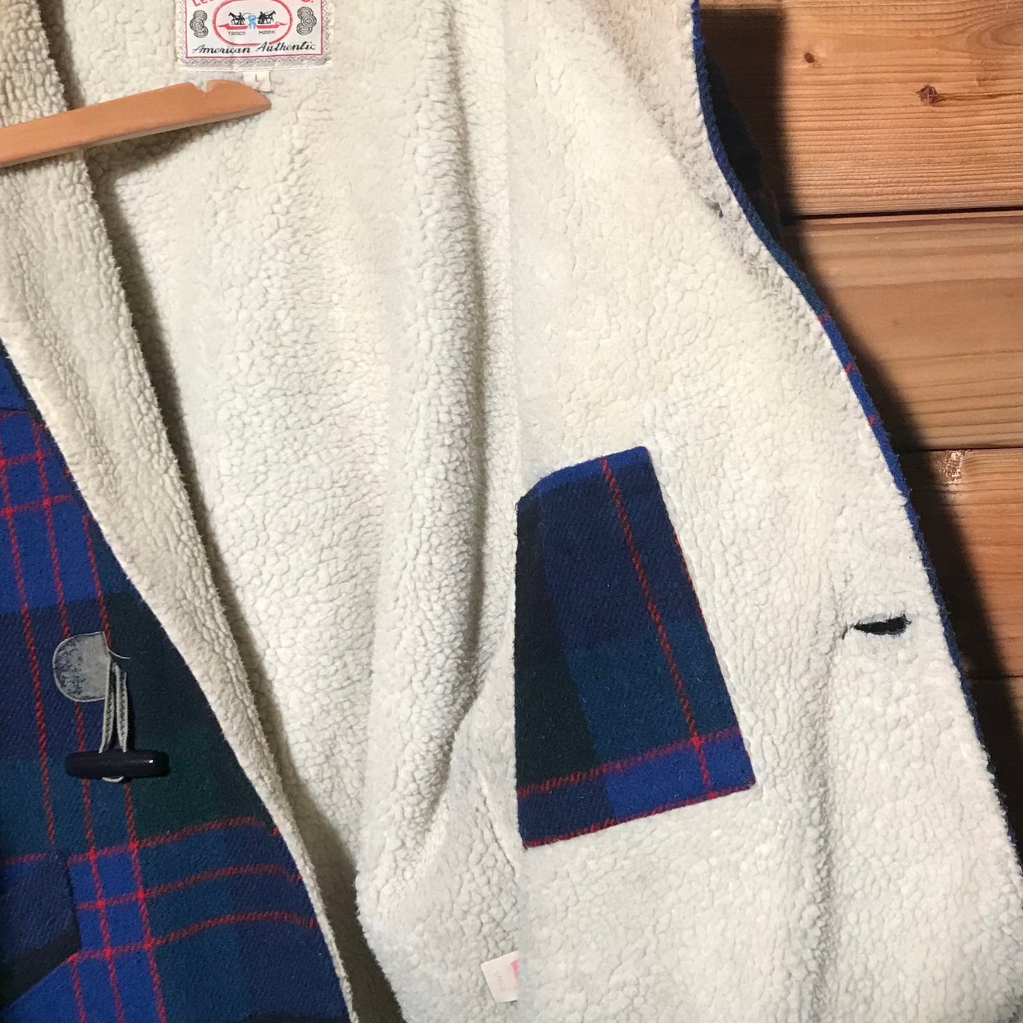 Levis Tartan Plaid Duffle jacket