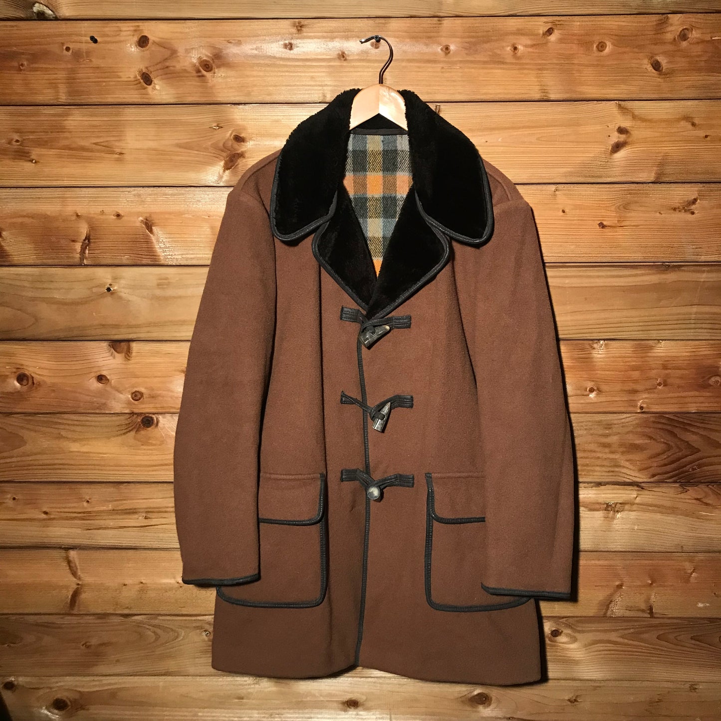 Abbeygate Plaid Lined Duffle jacket