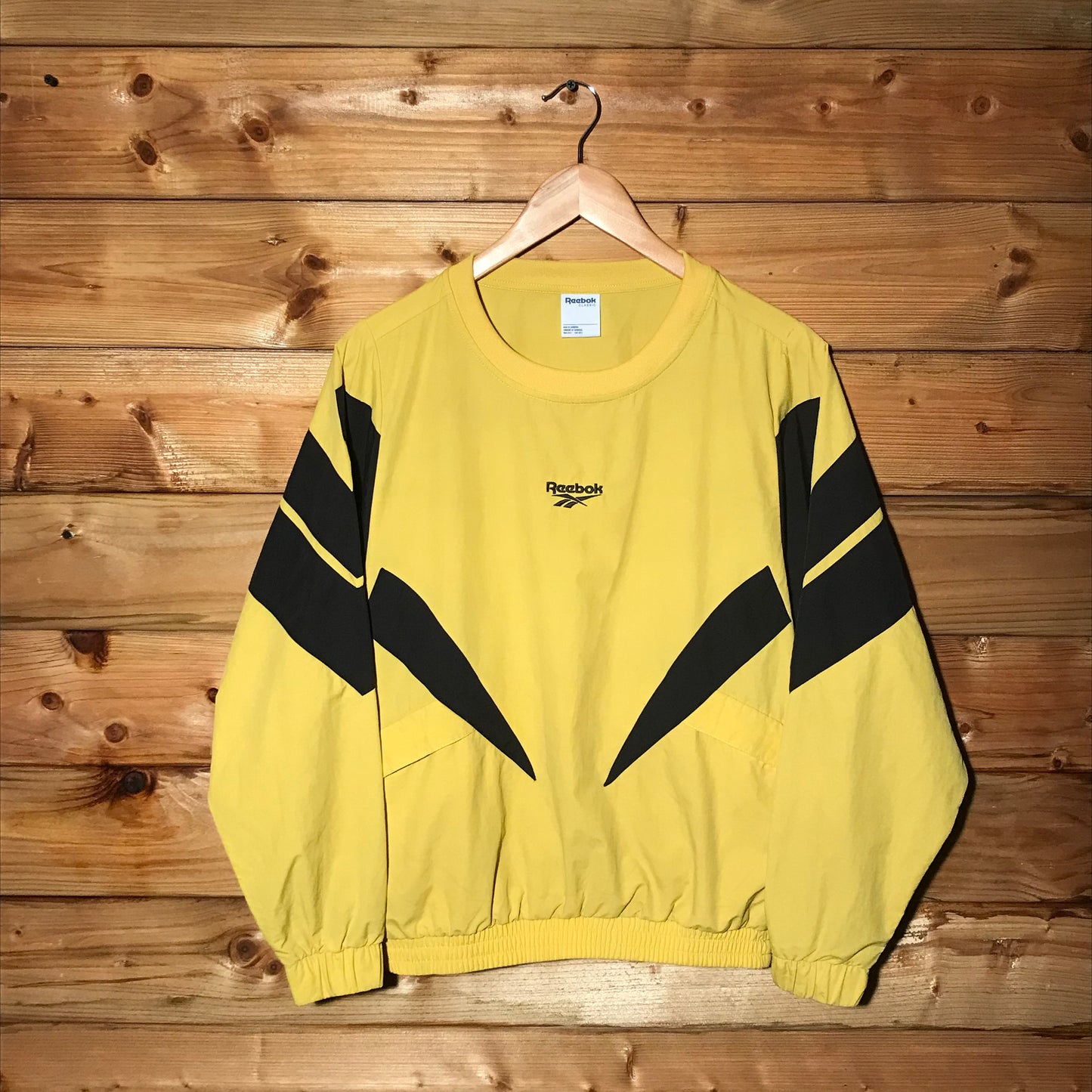 Reebok Centre Spellout shell sweatshirt
