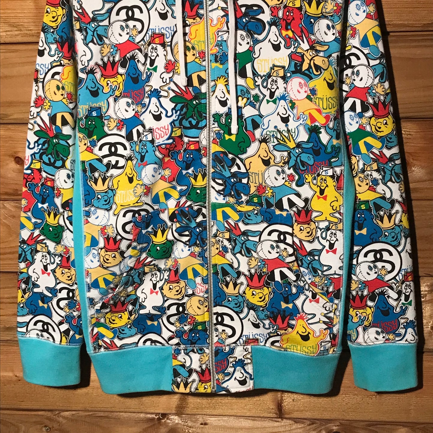 2007 Stüssy Headz Collection AOP zip up hoodie
