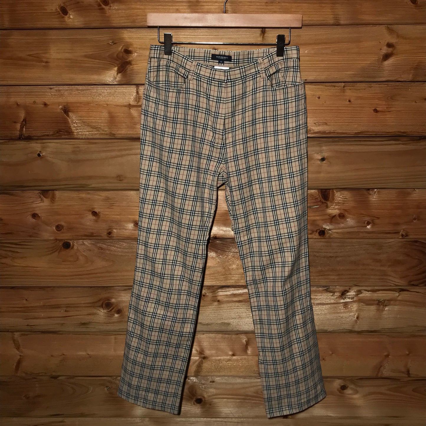 Burberry Nova Check Pattern golf style trousers