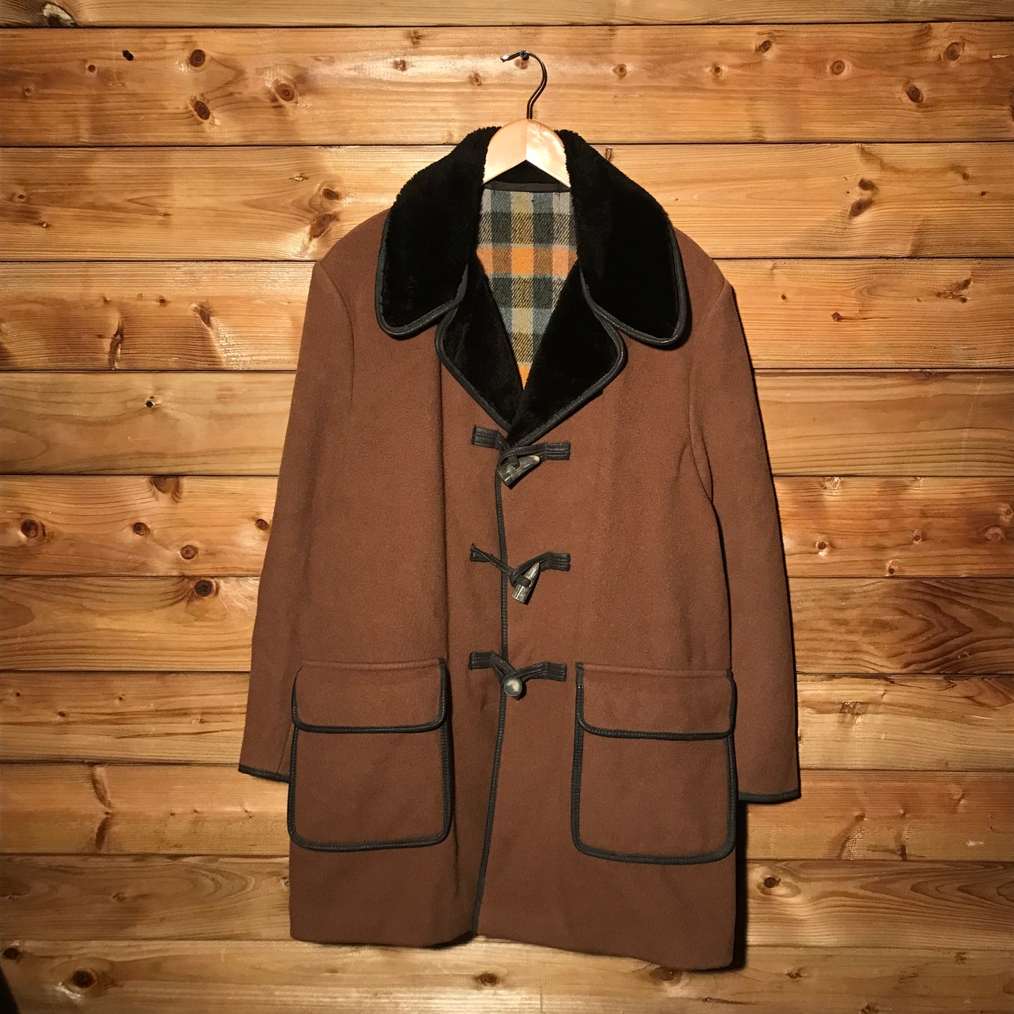 Abbeygate Plaid Lined Duffle jacket