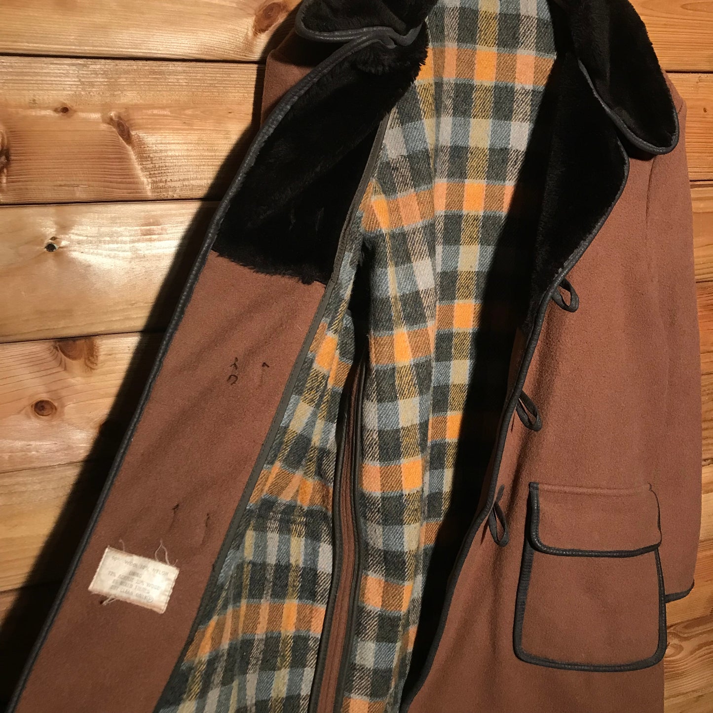 Abbeygate Plaid Lined Duffle jacket