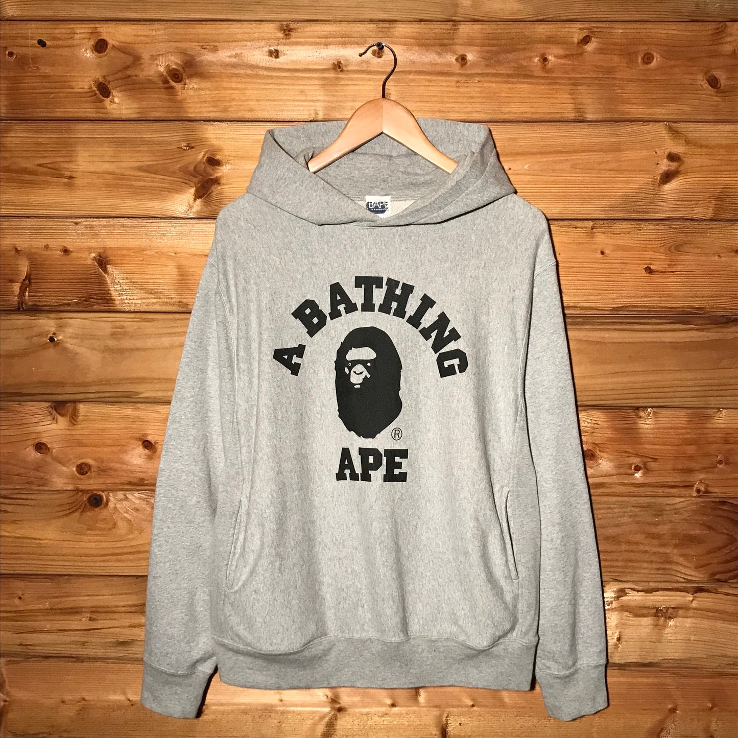 Bape, A Bathing Ape Swarovski Eyes College Spellout hoodie
