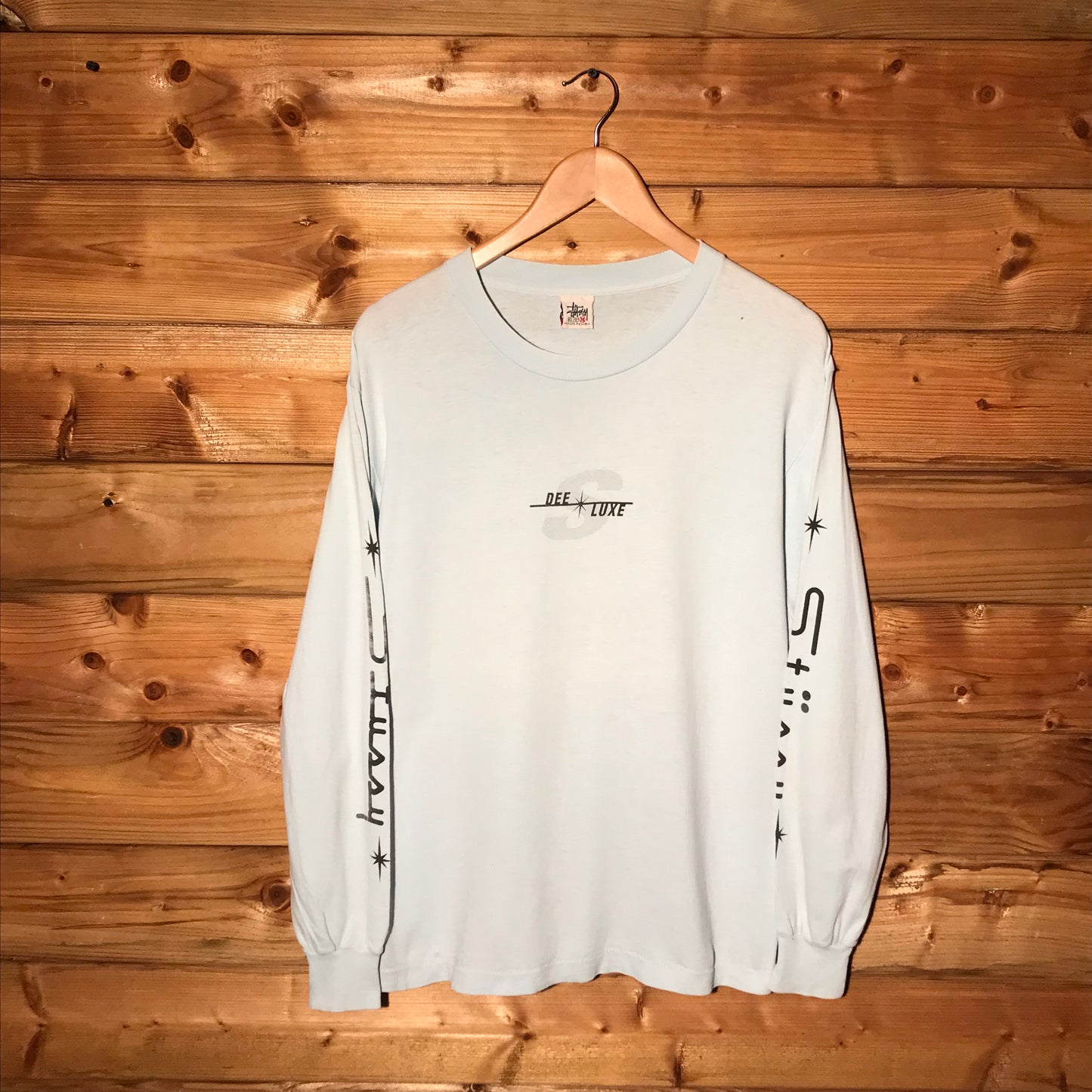 90s Stüssy Dee Luxe Centre Spellout long sleeve t shirt