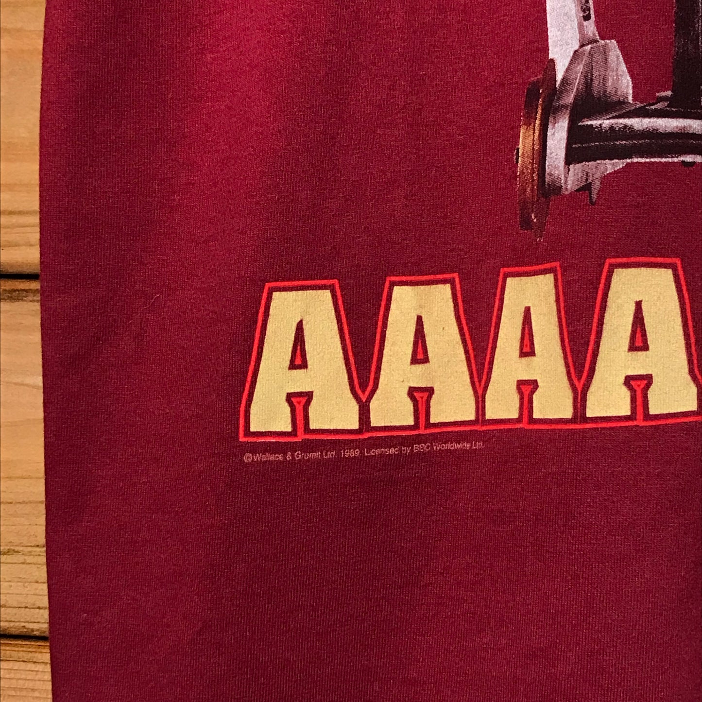 1989 Wallace & Gromit AAAAARGH! t shirt