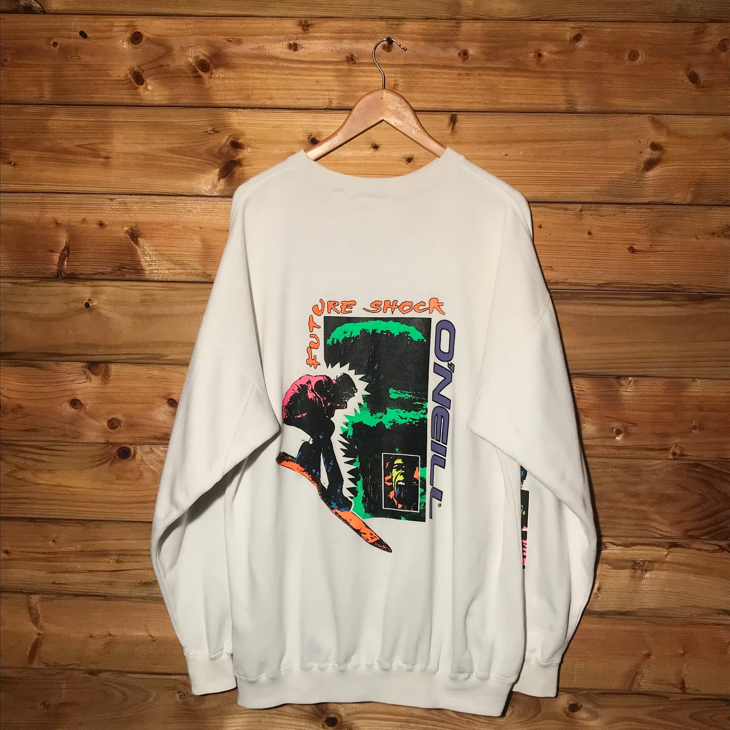 80s O'Neill Future Shock Neon Explosion sweatshirt