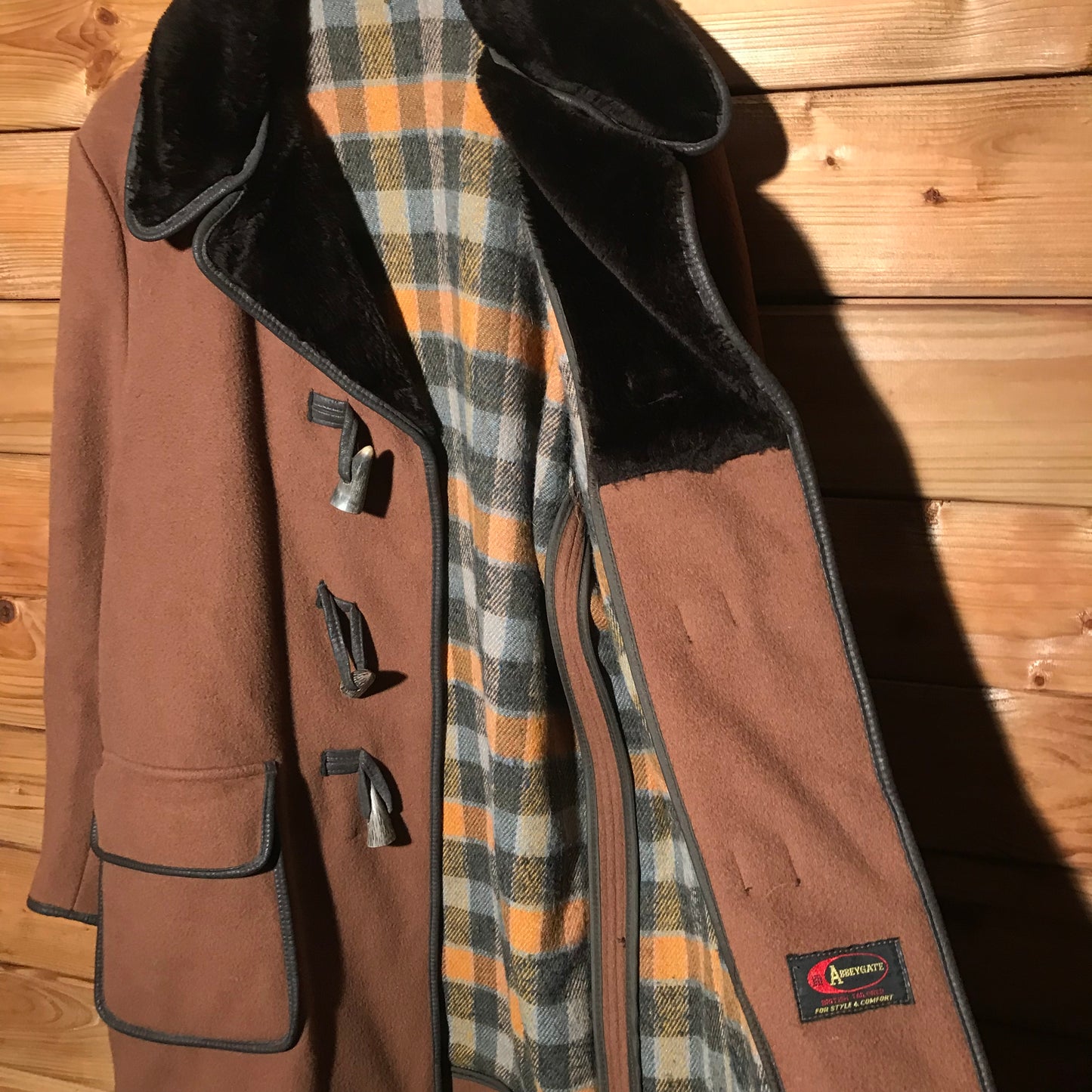 Abbeygate Plaid Lined Duffle jacket