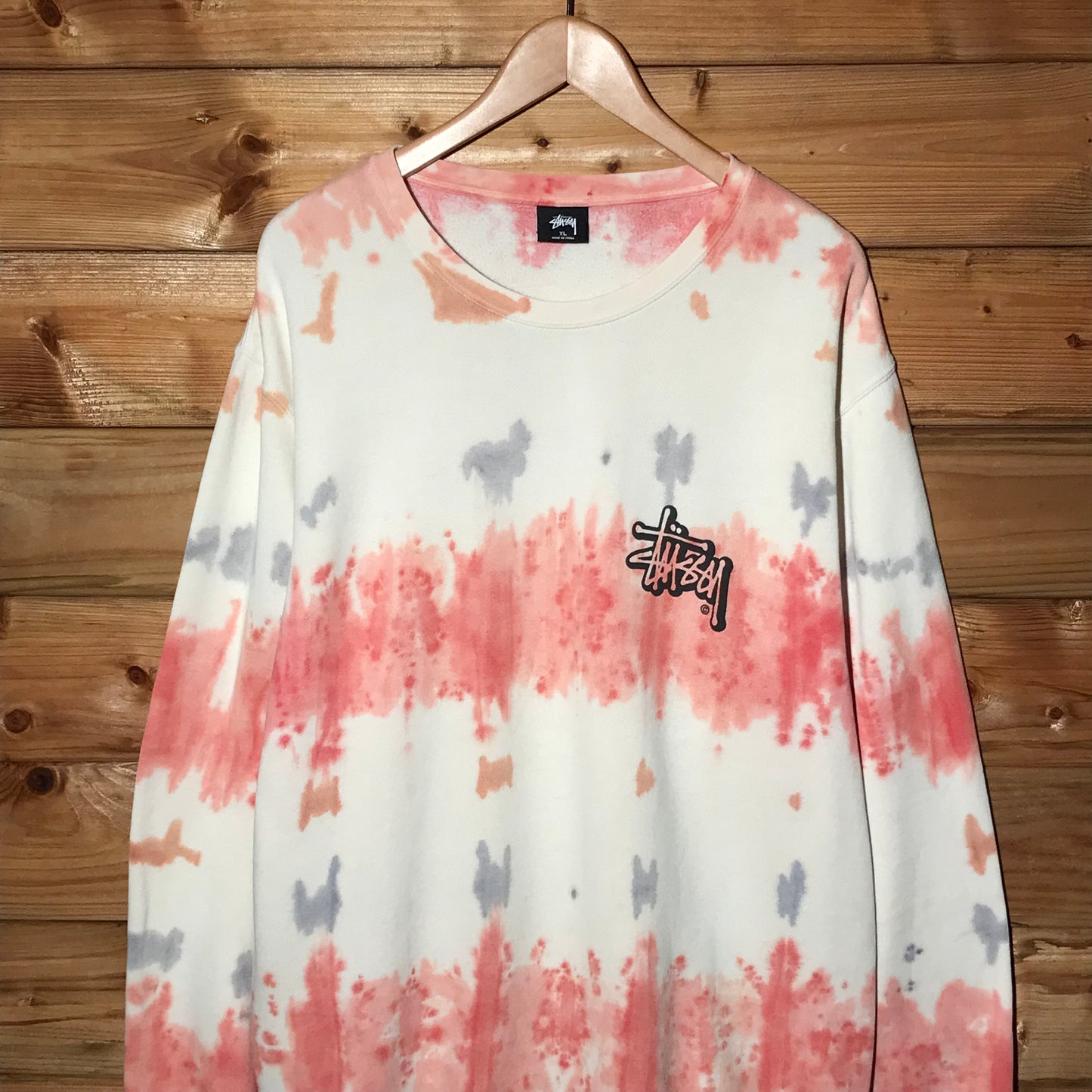 Stüssy Double Script Dye Pattern sweatshirt