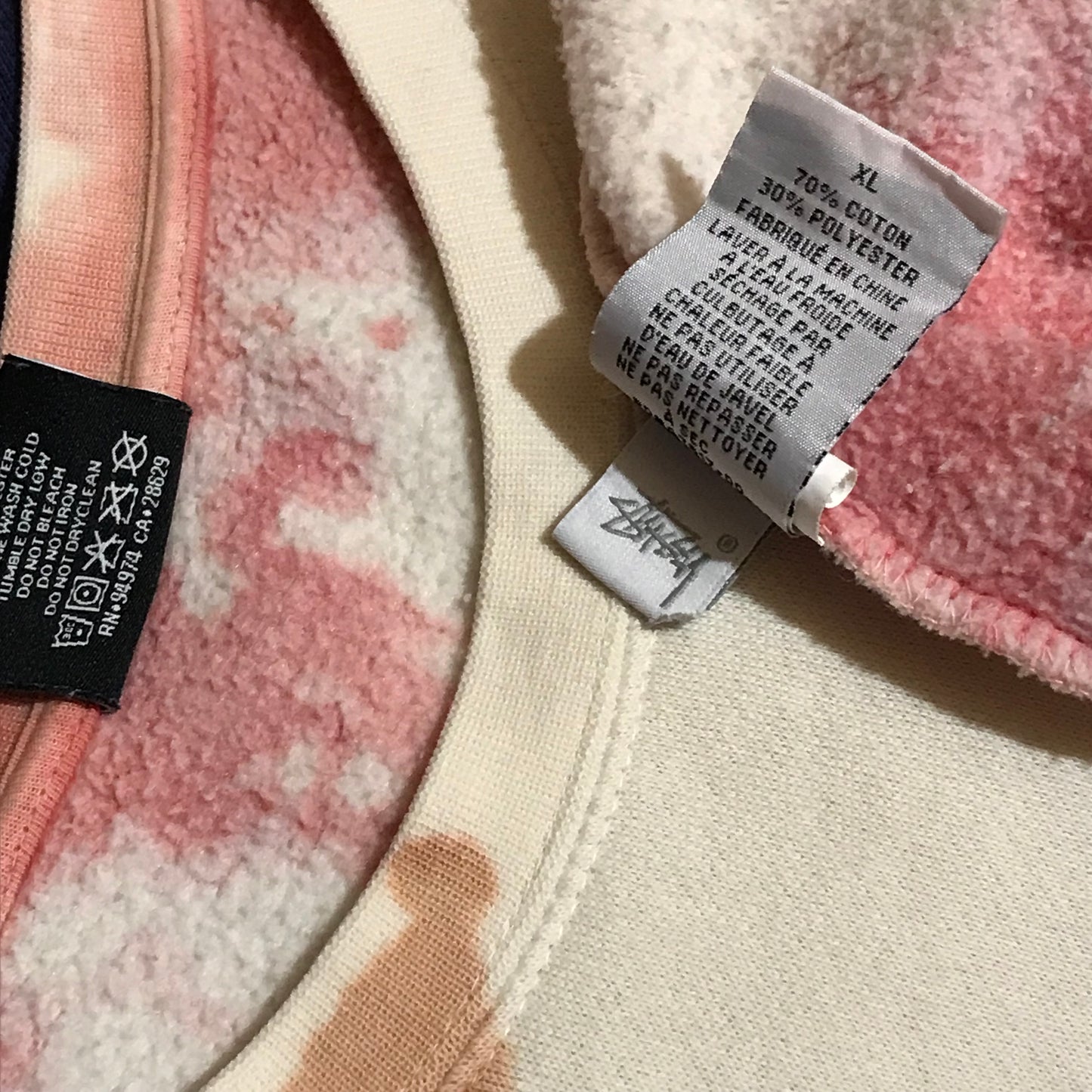 Stüssy Double Script Dye Pattern sweatshirt