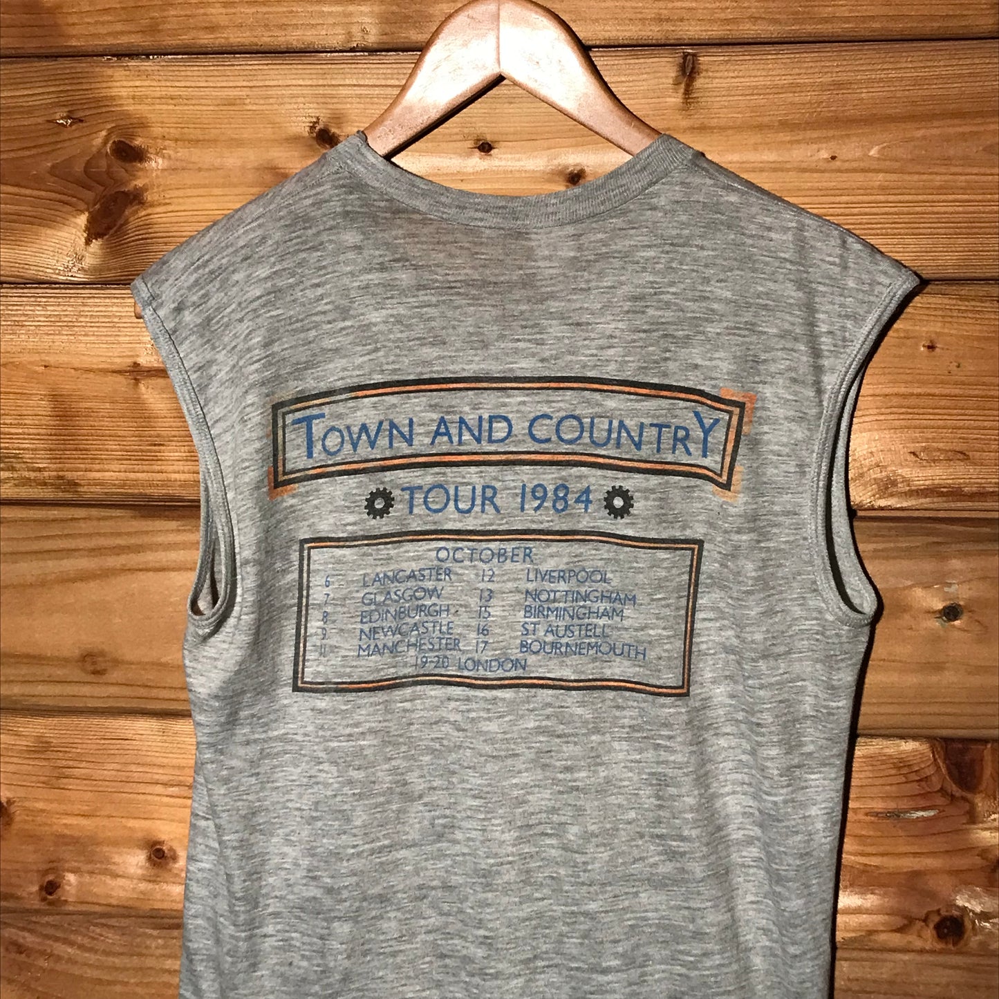 1984 Big Country Steeltown And Country UK Tour tank top t shirt