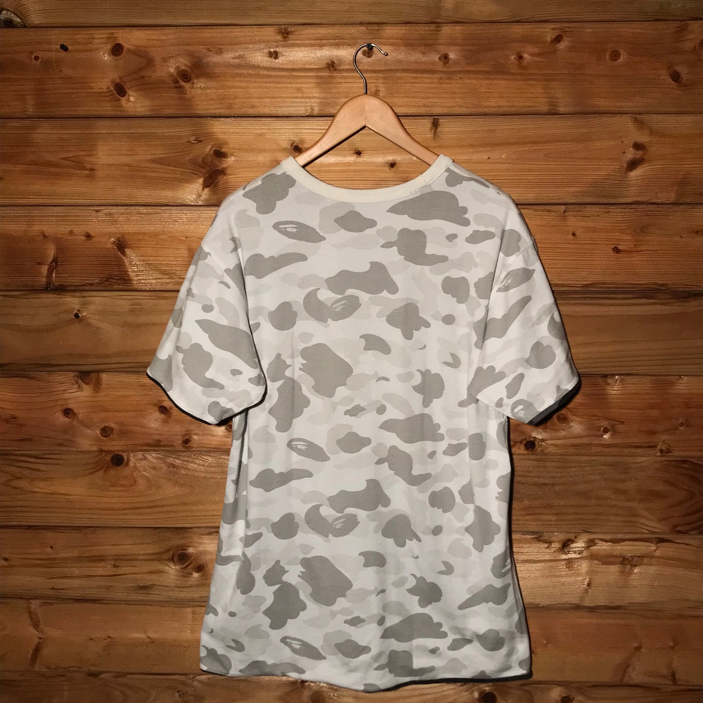 Bape, A Bathing Ape Monochrome Camo AOP Reversible t shirt