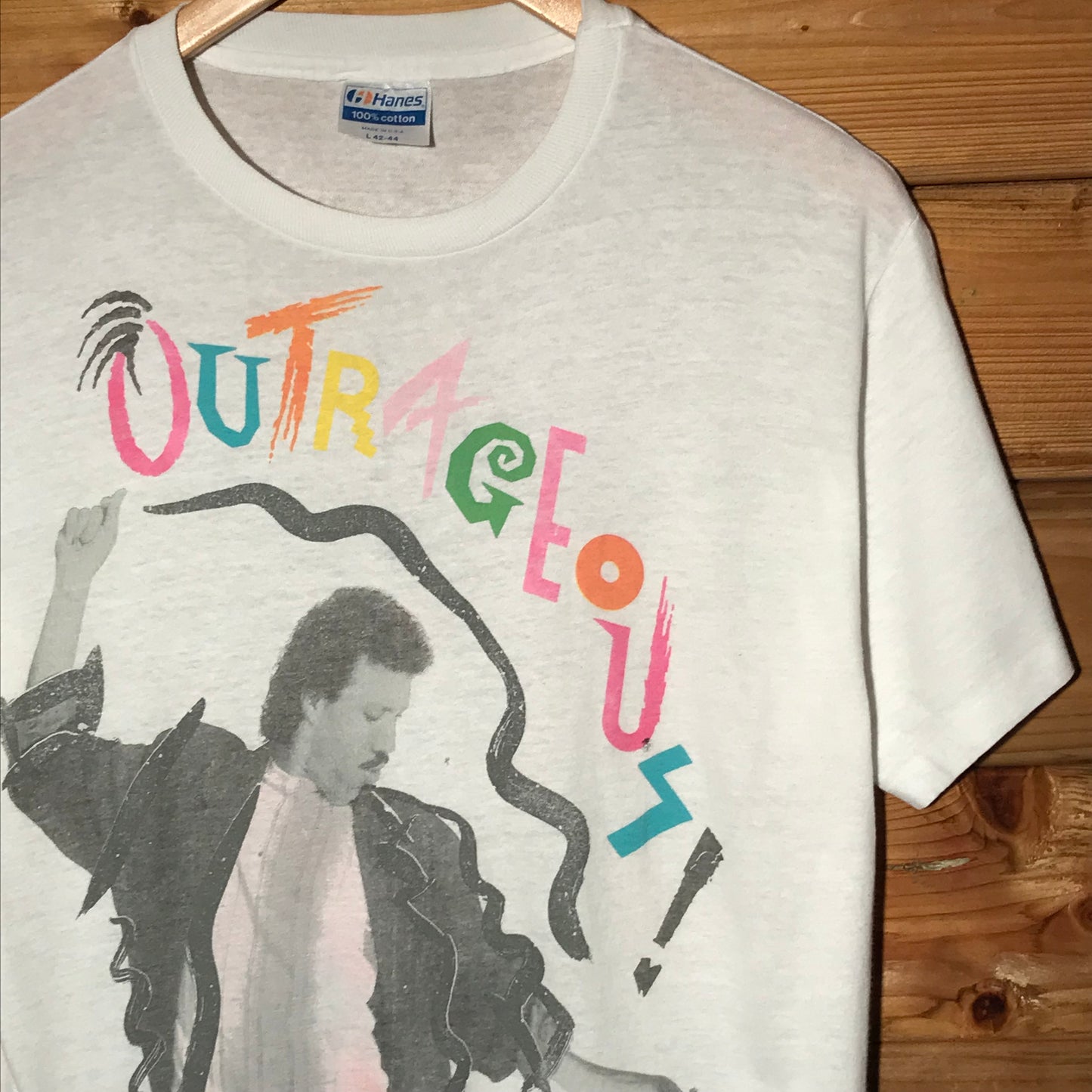 1986 Lionel Richie Outrageous Tour t shirt