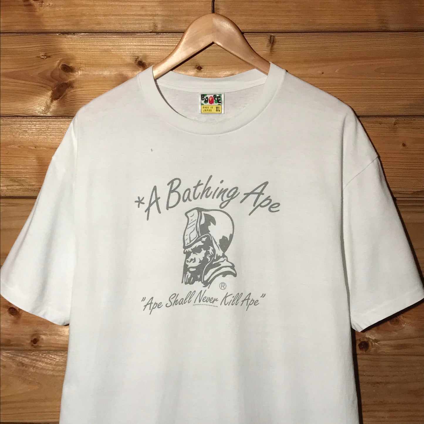 2008 Bape, A Bathing Ape General ASNKA Spellout t shirt