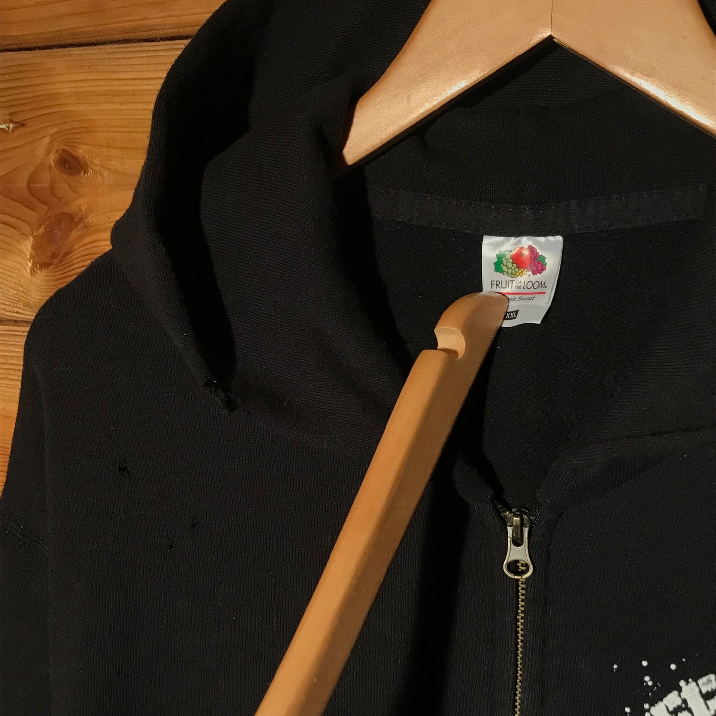 Stiff Little Fingers Graffiti Spellout zip up hoodie