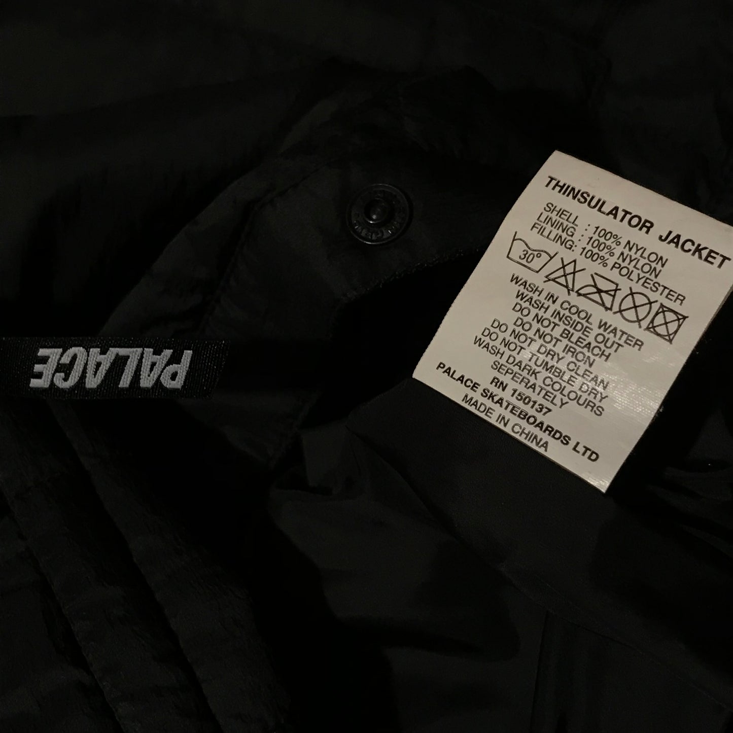 2017 Palace Thinsulator lightweight jacket
