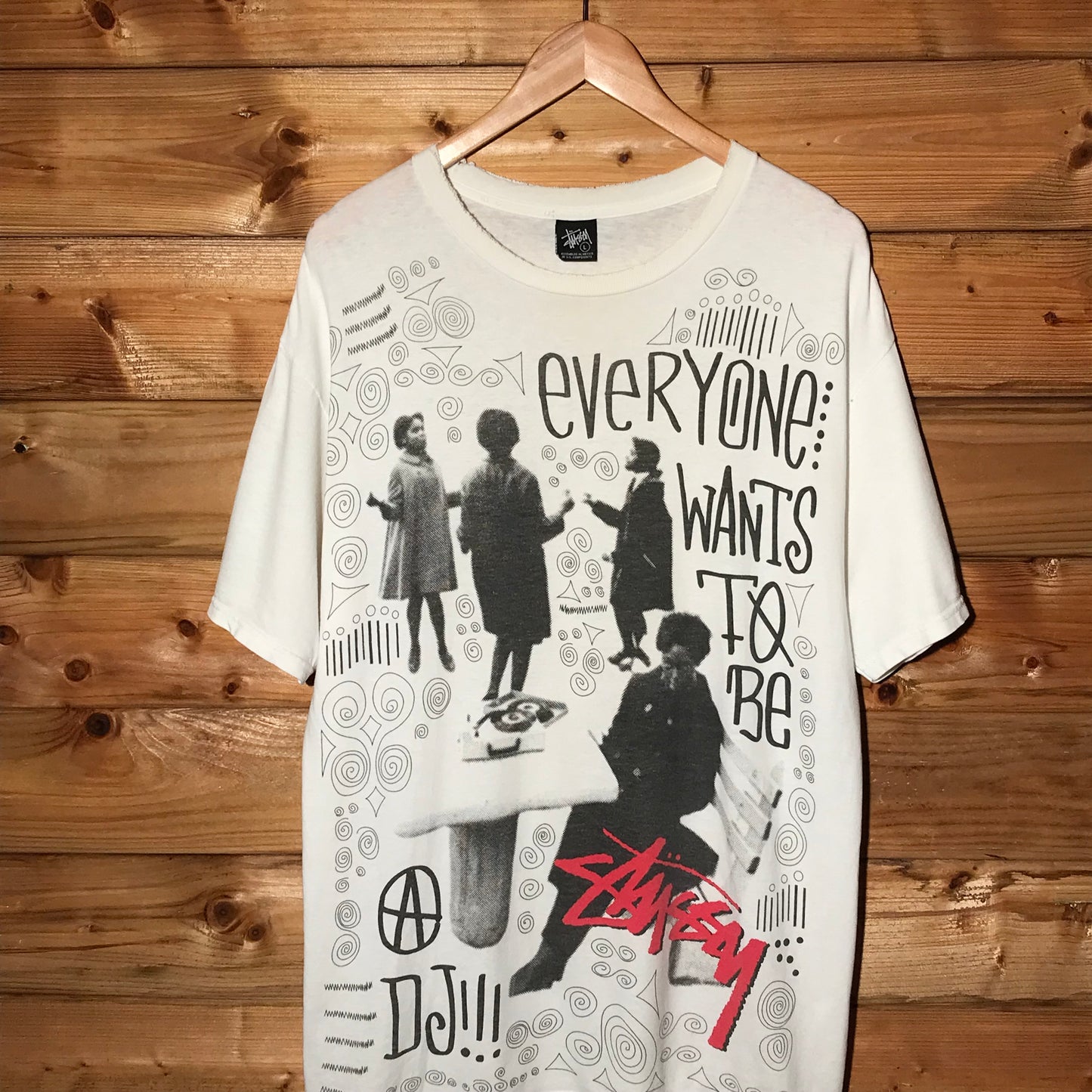 Stüssy Everyone Wants To Be A DJ Spellout t shirt