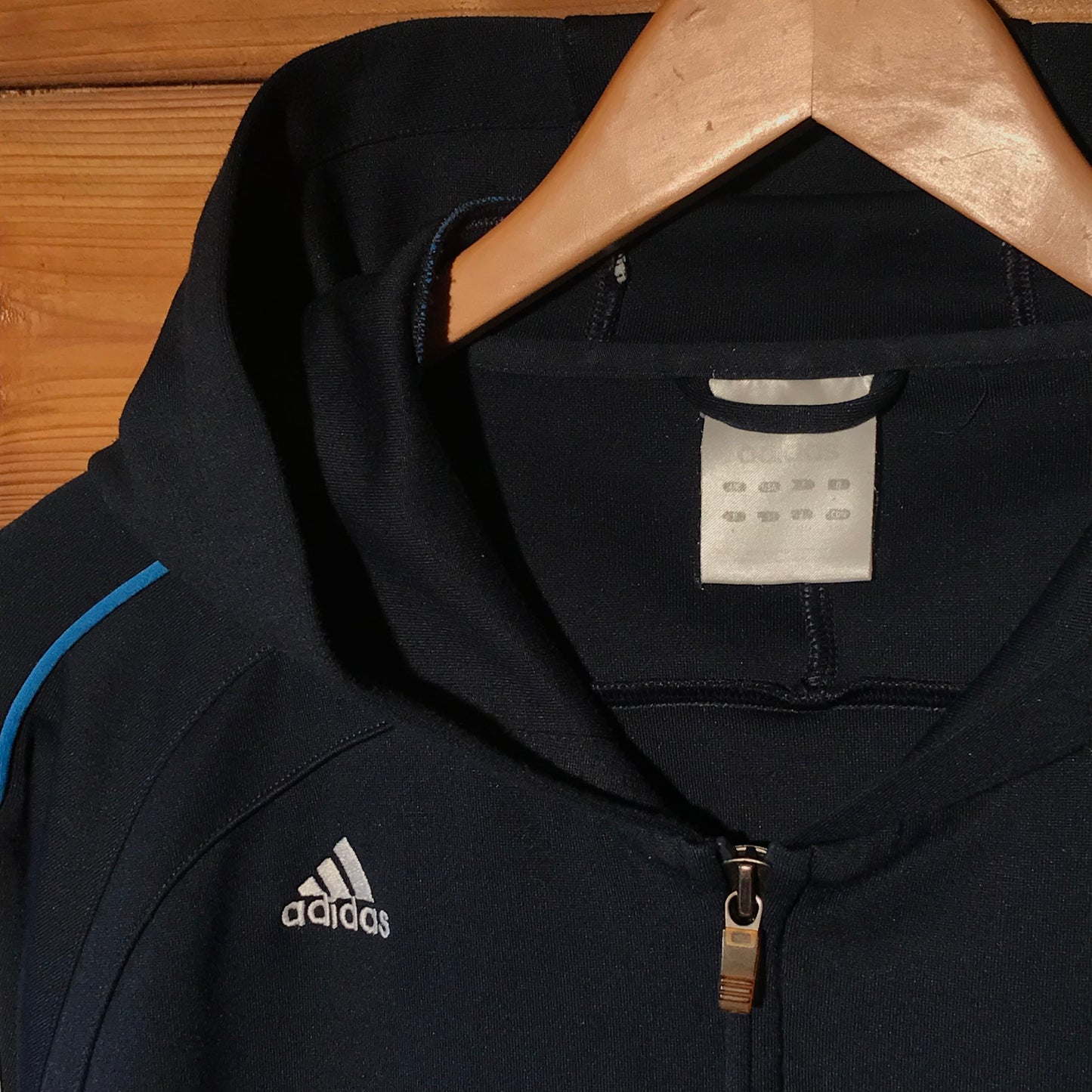 Adidas Piping Multi Striped zip up hoodie
