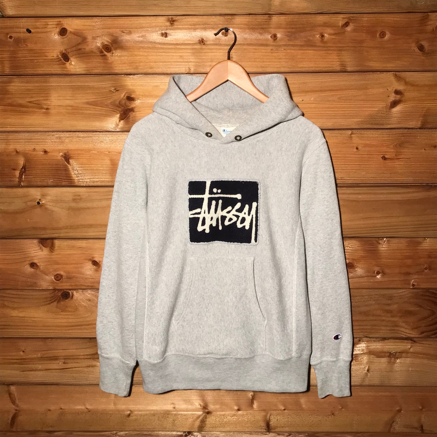 Stüssy x Champion Chenille Script hoodie