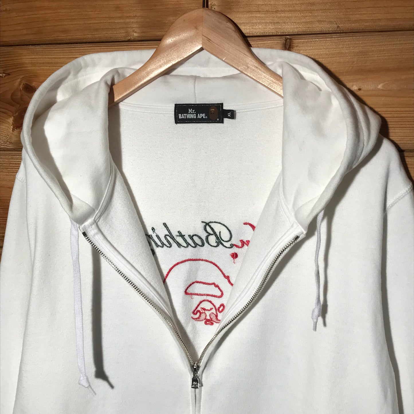 Bape, Mr Bathing Ape Spellout zip up hoodie