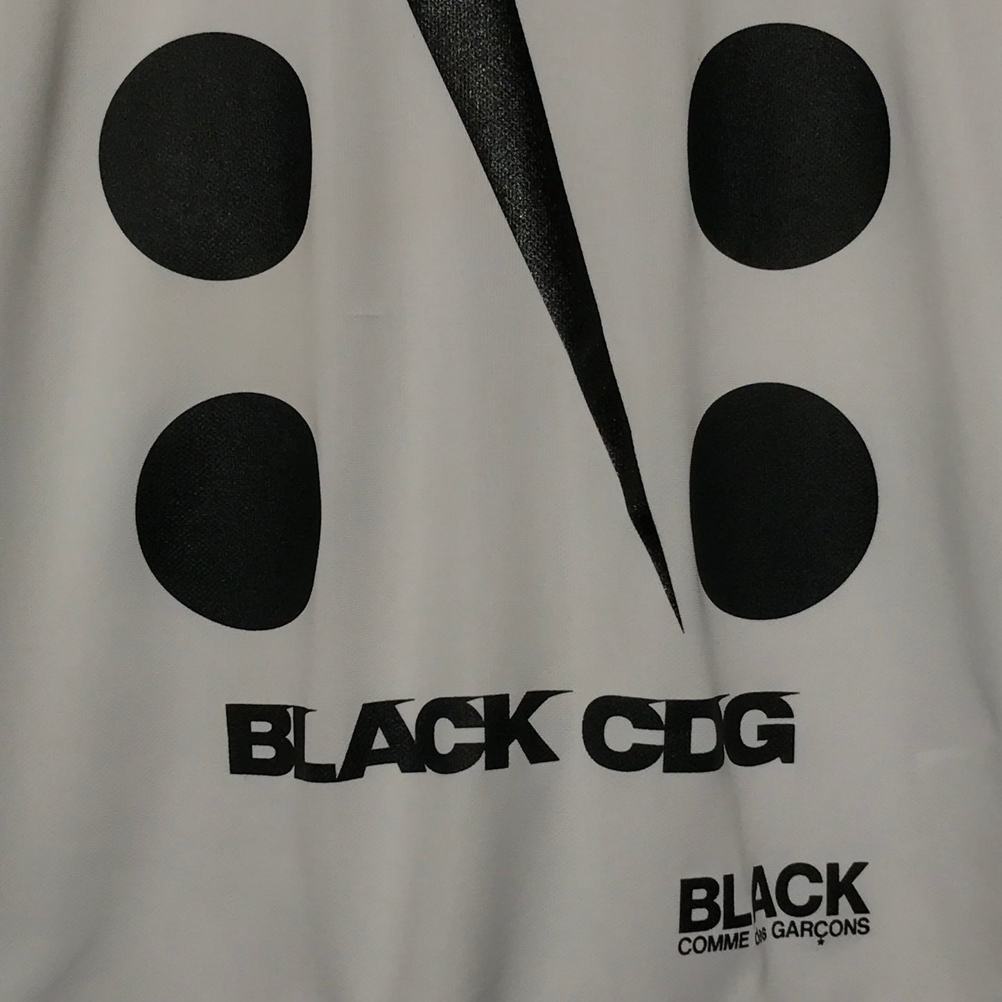 2017 Nike x Comme Des Garçons Black Downward Swoosh t shirt
