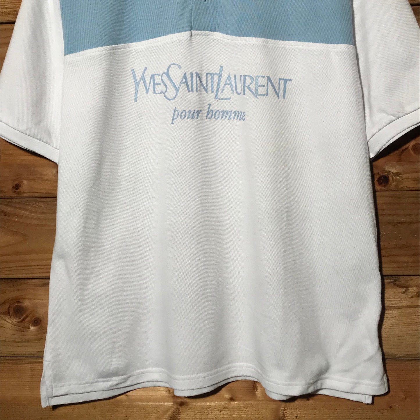 Yves Saint Laurent Centre Spellout polo t shirt