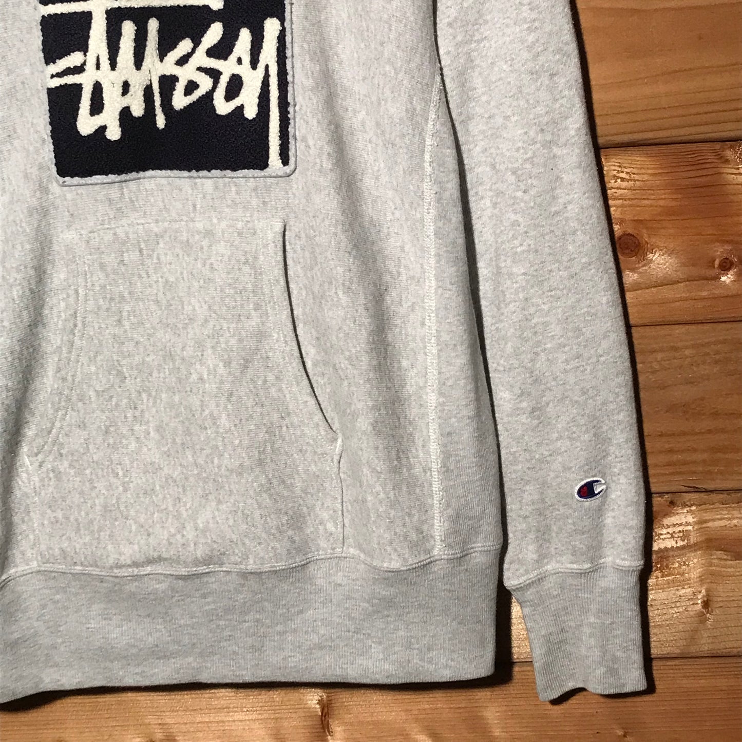 Stüssy x Champion Chenille Script hoodie