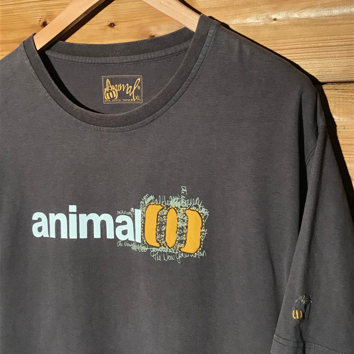 Animal Scribbled Centre Spellout t shirt