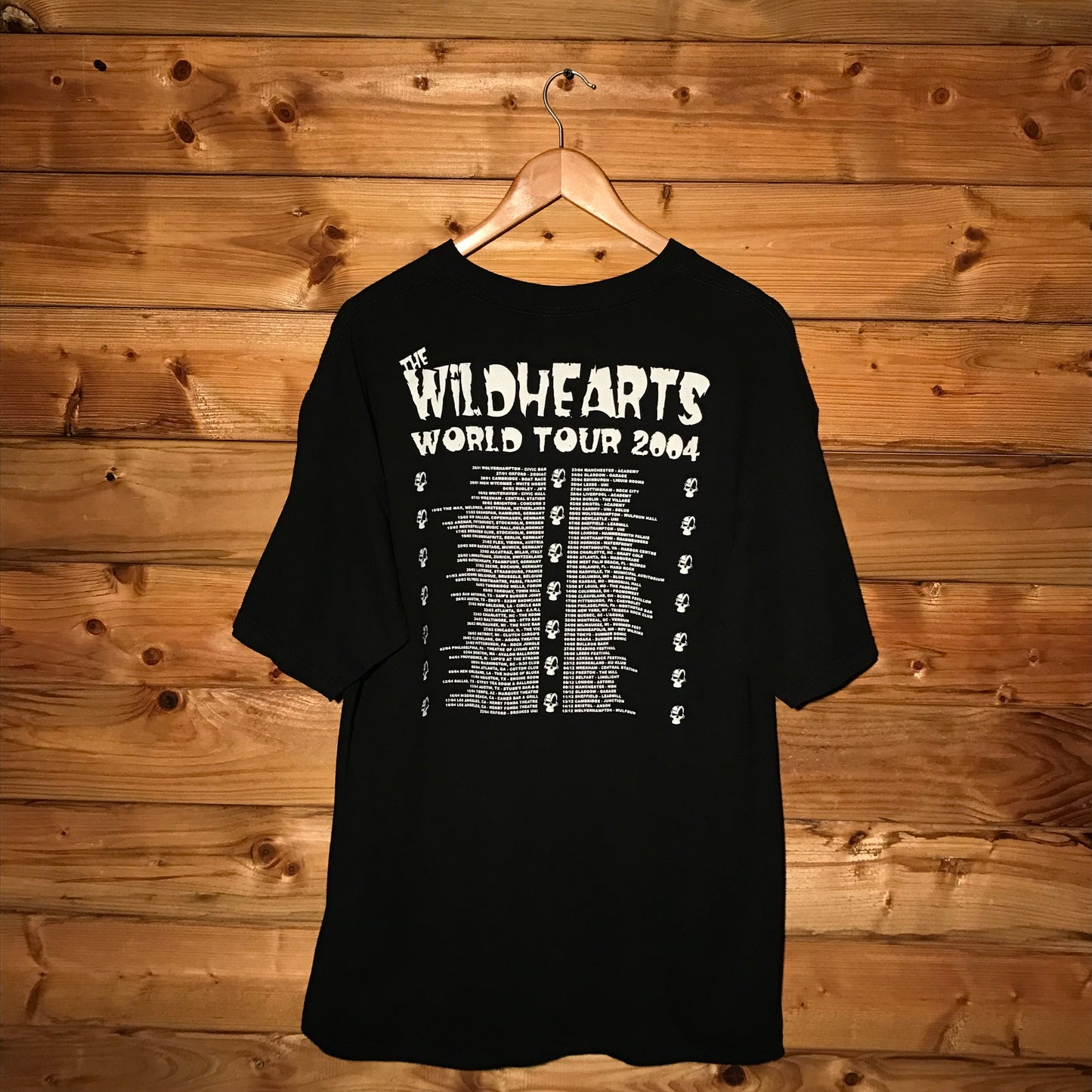 2004 The Wildhearts Full Roar World Tour t shirt
