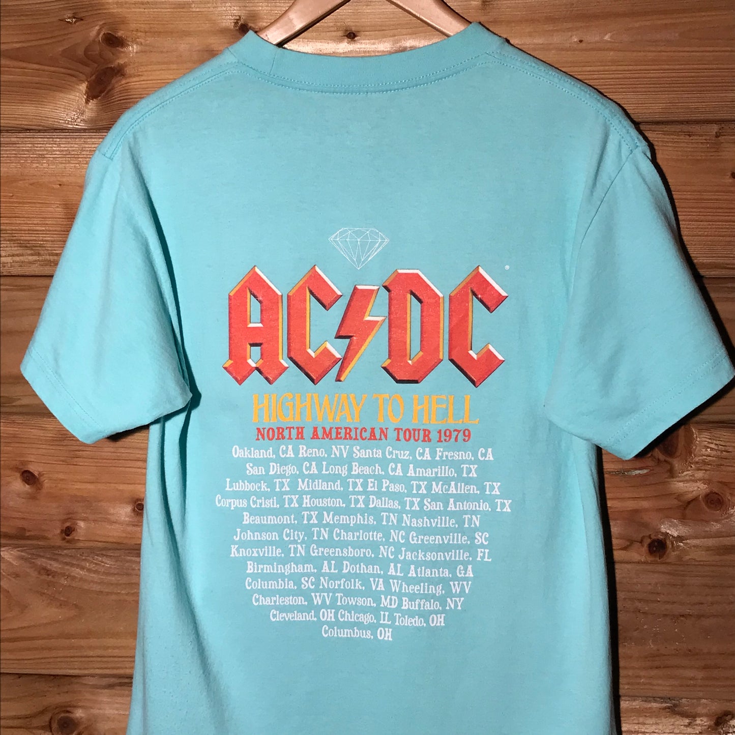 Diamond Supply Co x AC/DC Highway to Hell t shirt