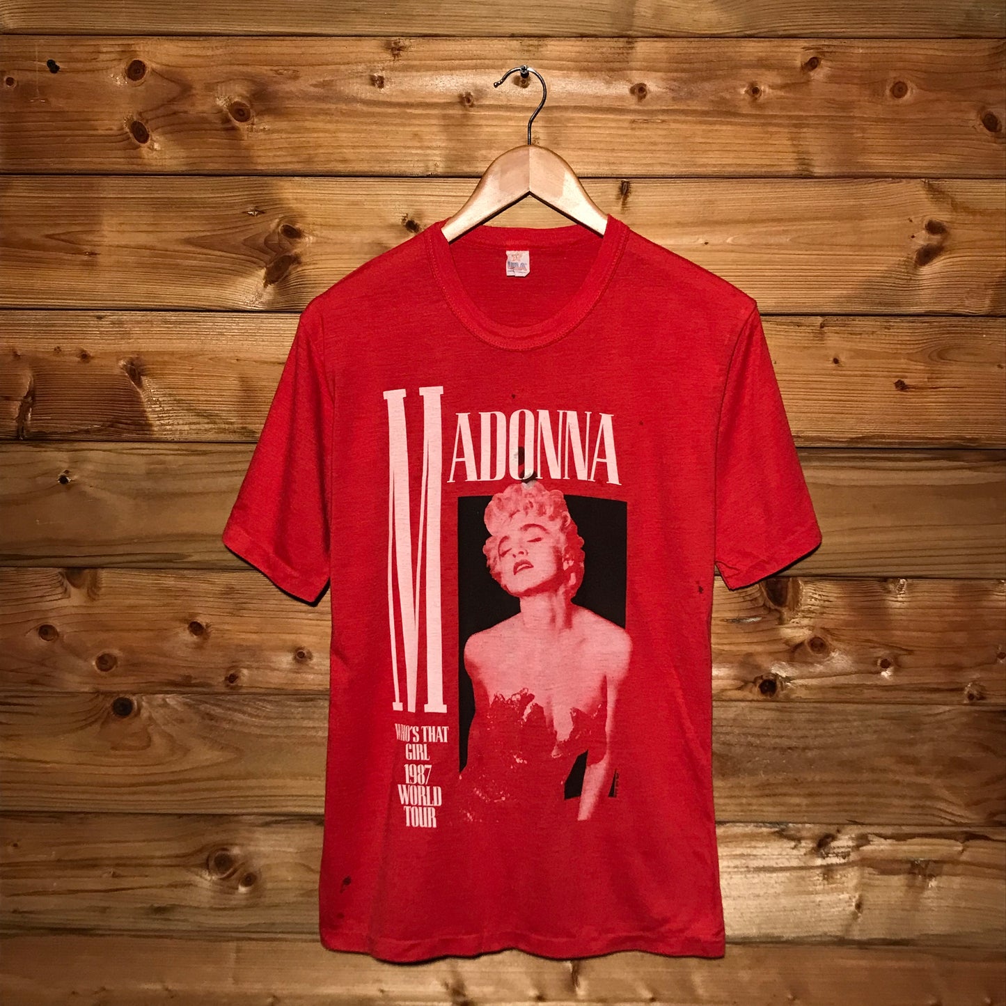 1987 Madonna Who's That Girl World Tour t shirt