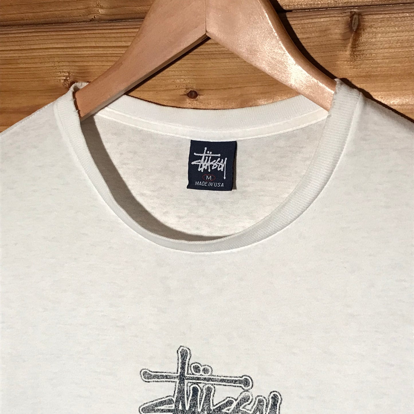 90s Stüssy 80 Centre Script Spellout t shirt